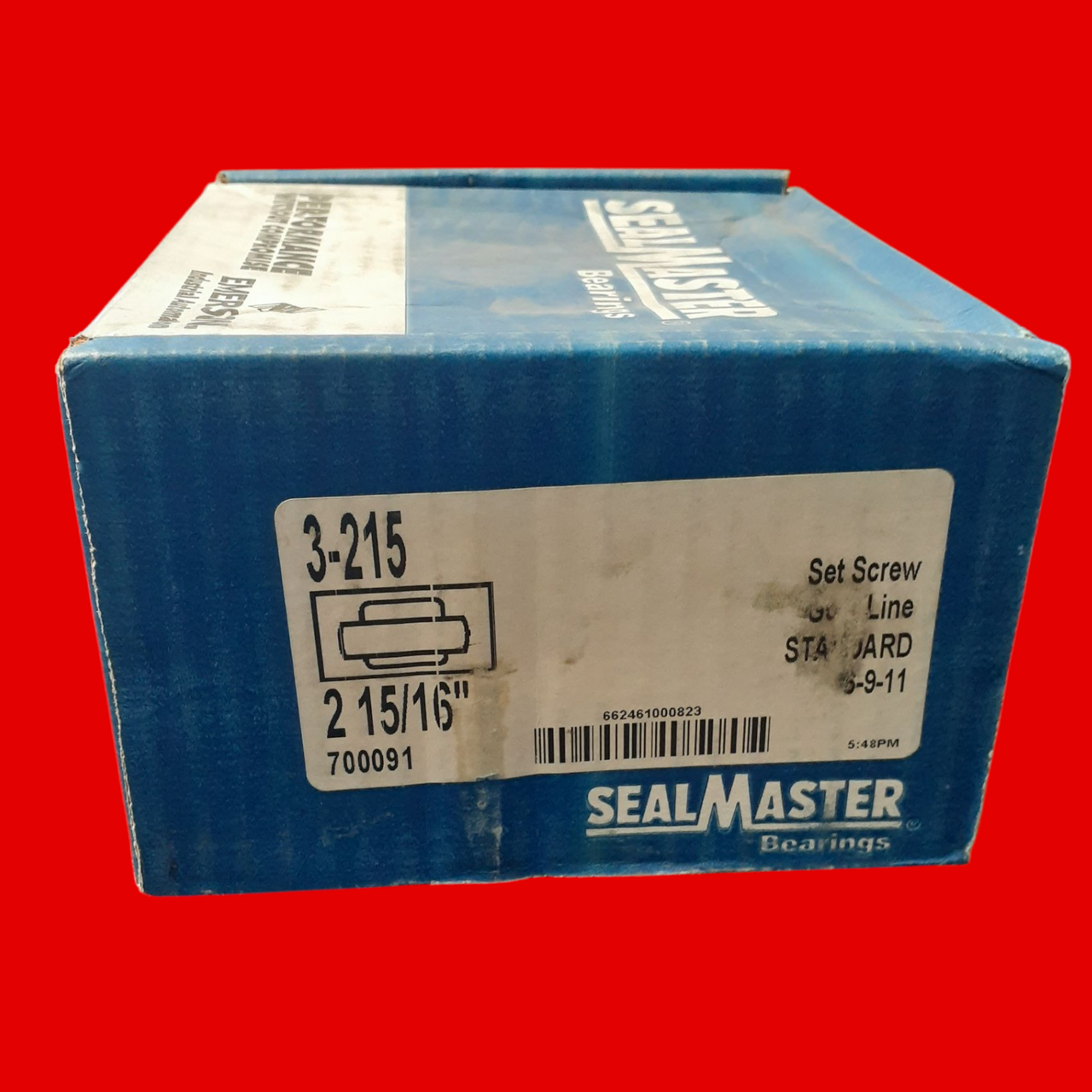 SealMaster Insert Bearing: 3-215, 2 15/16 in Bore