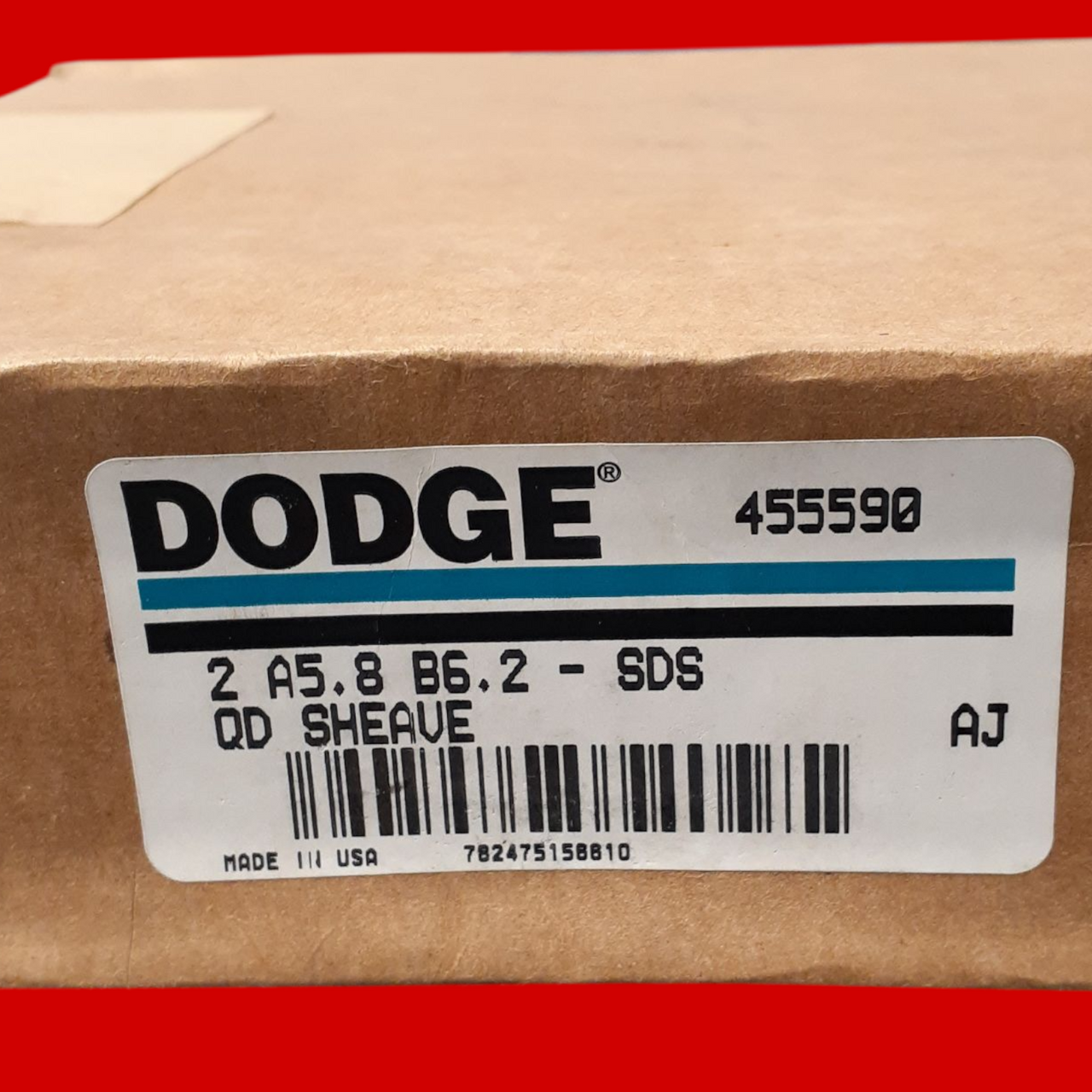Dodge 455590 2A5.8B6.2-SDS QD Sheave, 7/16 to 2" Bore