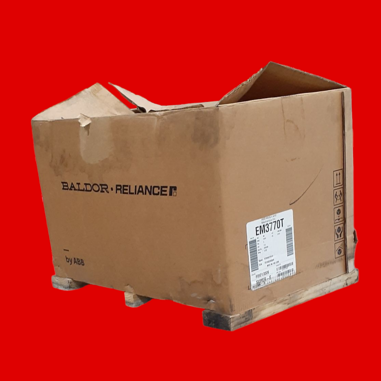 Baldor EM3770T General Purpose Motor, 7.5HP, 1770RPM, 3PH, 60HZ, 213T, 0738M, TEFC, F