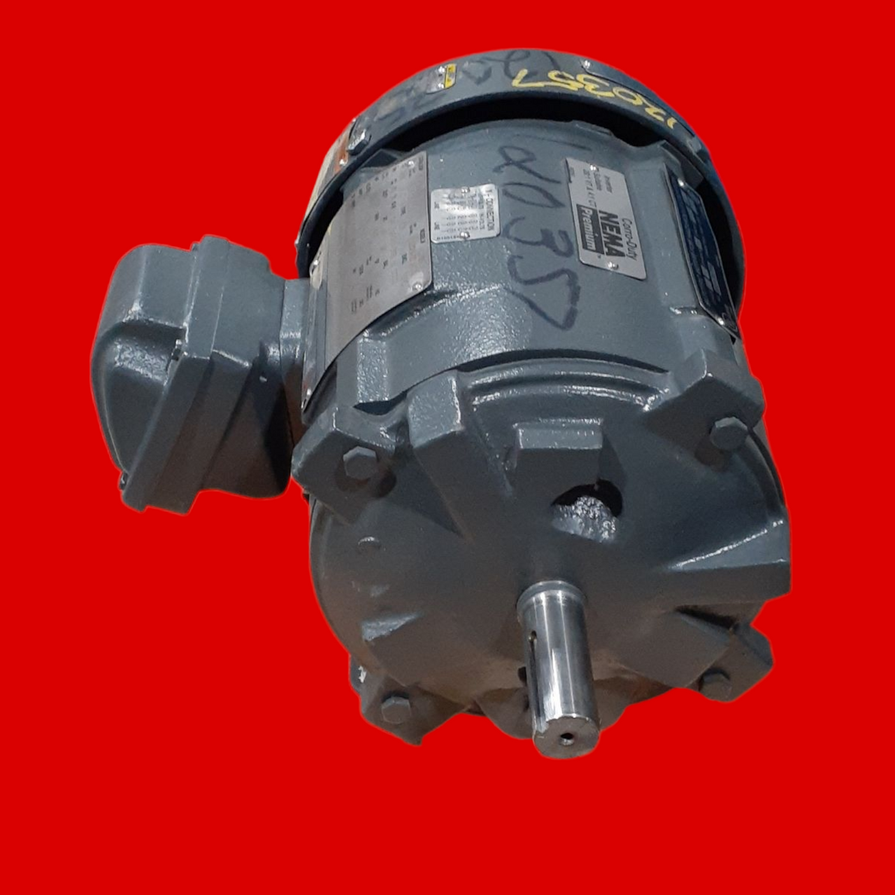 US Motors (Nidec) YC1P3B Explosion Proof / Hazardous Location Motor - 1 HP, 1200 RPM, 3 PH, 230/460 V, 145T Frame, TEFC 