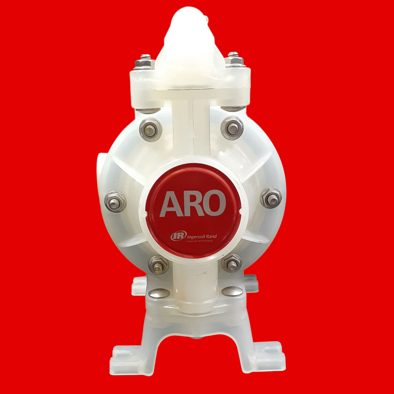 ARO PD03P-APS-PTT Double Diaphragm Pump: Air, Polypropylene, Bolt, 3/8 in Fluid 