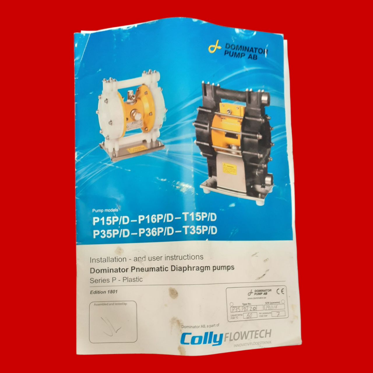 Colly Flowtech P35 PBTZ01 Dominator Pump, 1" Fluid Connection