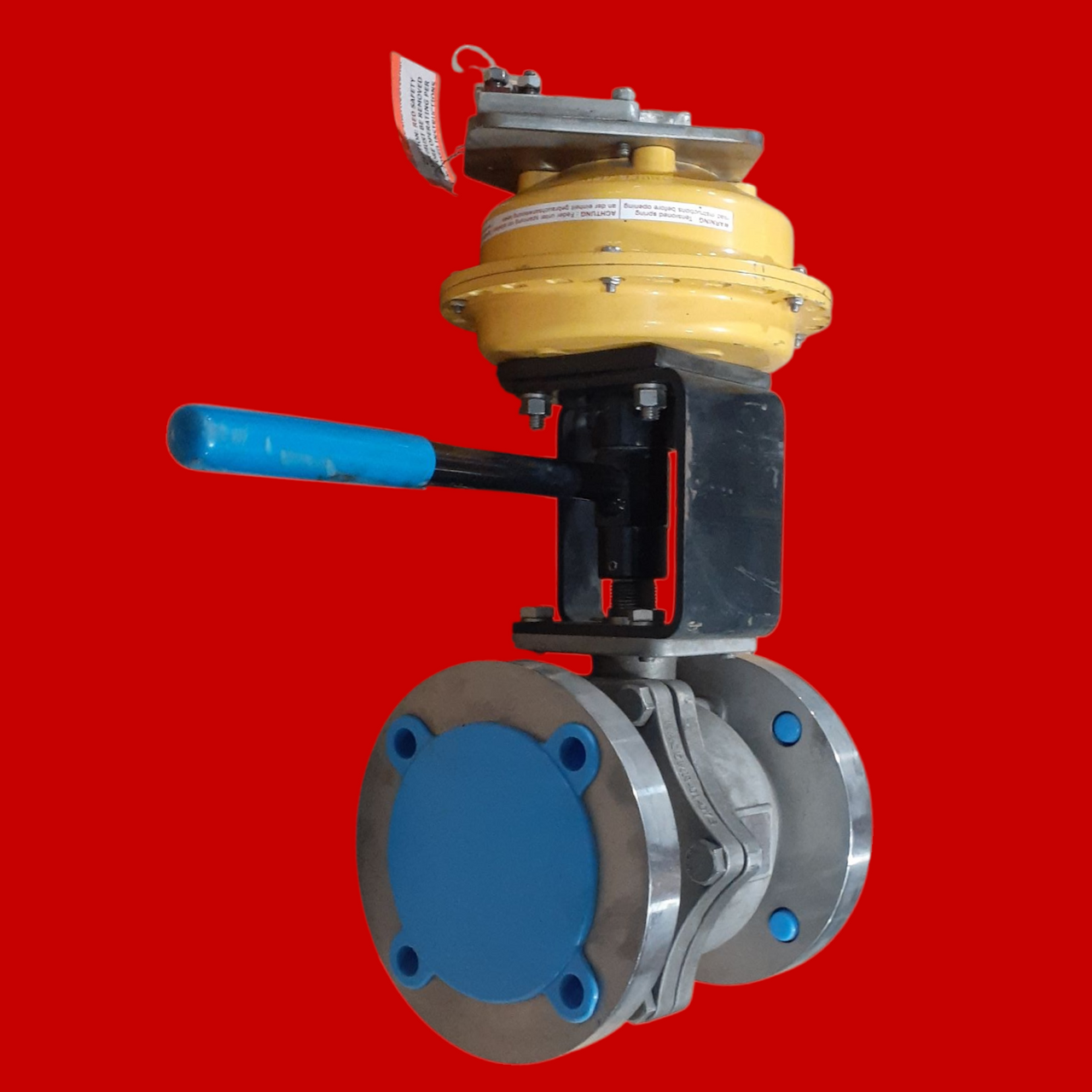 Kinetrol 097-030 English Spring Unit w/ Sharpe 3'' Stainless Steel Flanged Ball Valve