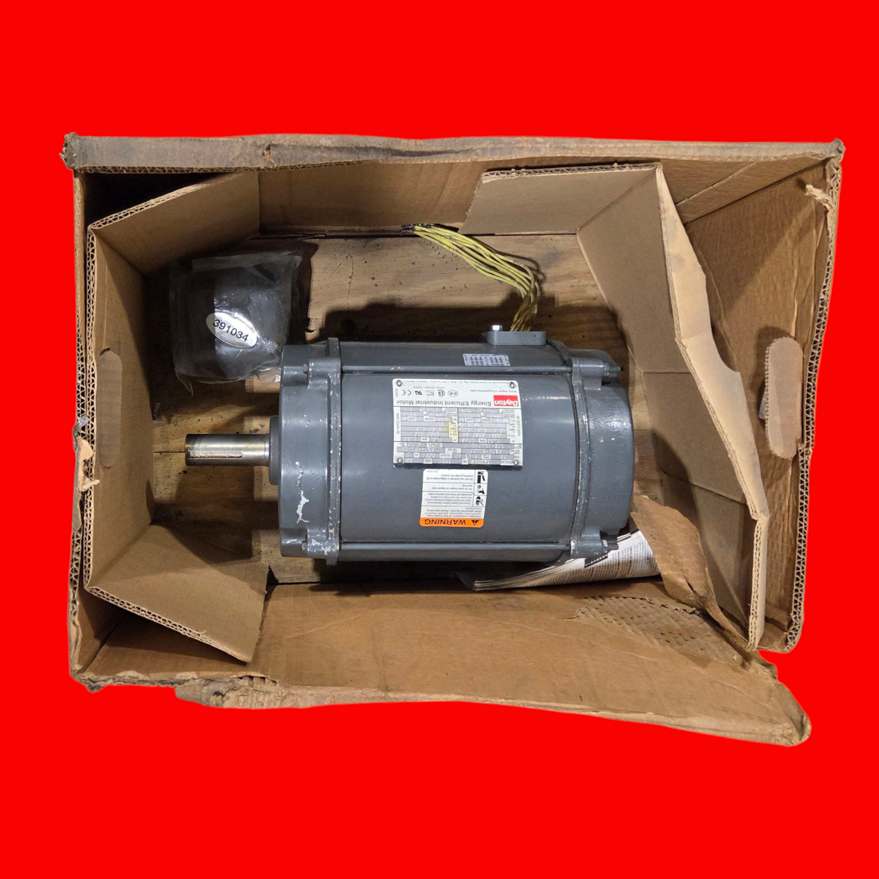 Dayton 3KW34B General Purpose Motor, 3 HP, 3-Phase, Nameplate RPM 1750, Voltage 