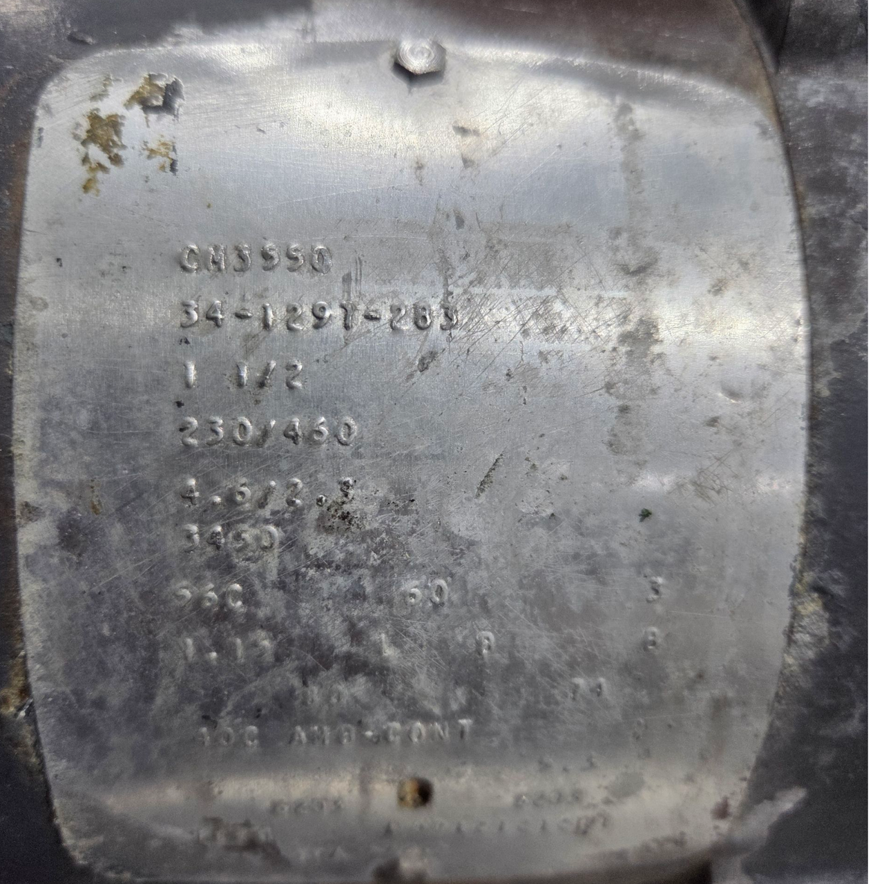 Ingersoll-Dresser Centrifugal Pump 1.25X1X4" Type 1000 with Baldor General Purpose Motor, 1.5HP, 3450RPM, 3PH, 60HZ, 56C, 3424M, TEFC, F1, CM3550