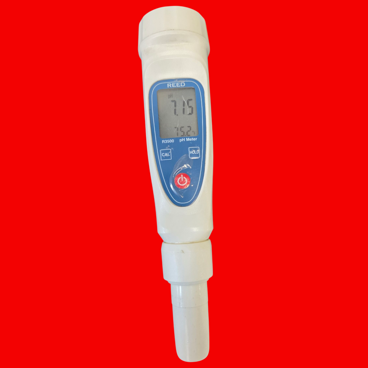 REED INSTRUMENTS Pocket pH Tester: 0 pH to 14 pH, +/-0.02 pH, 0.01 pH pH Resolution, pH/Temp, Auto, R3500