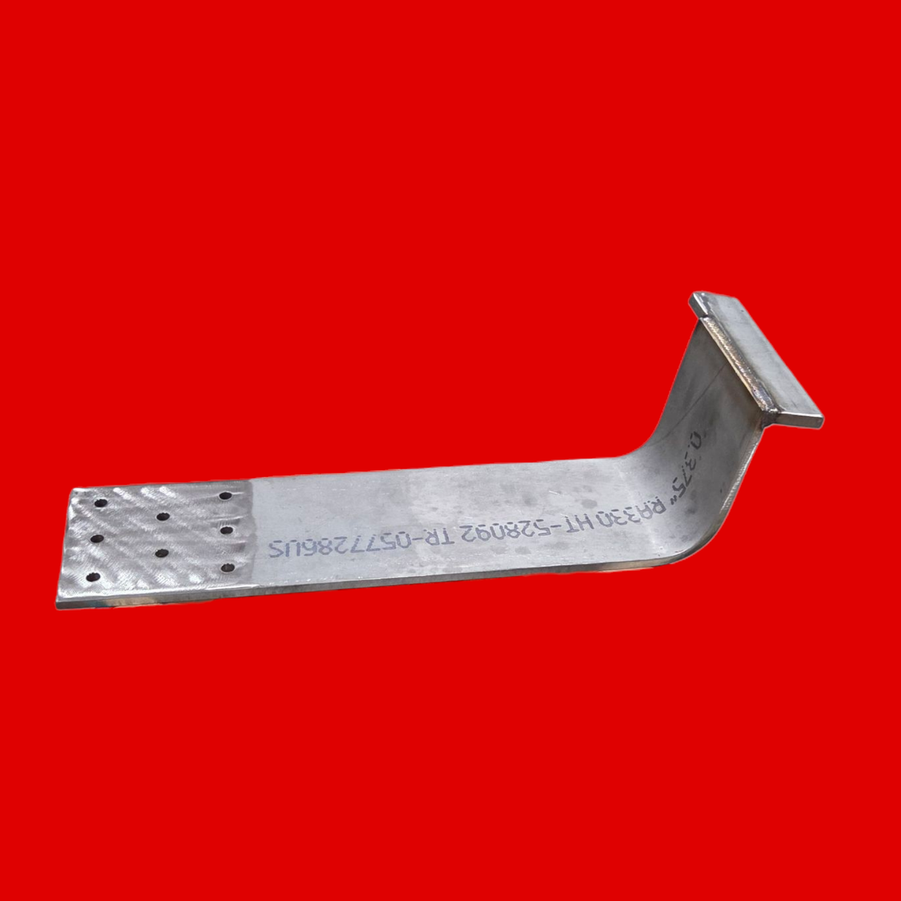 RA330 High Temperature Nickel-Chromium Alloy Bracket, 0.375" T X 26-1/2" L X 6"W