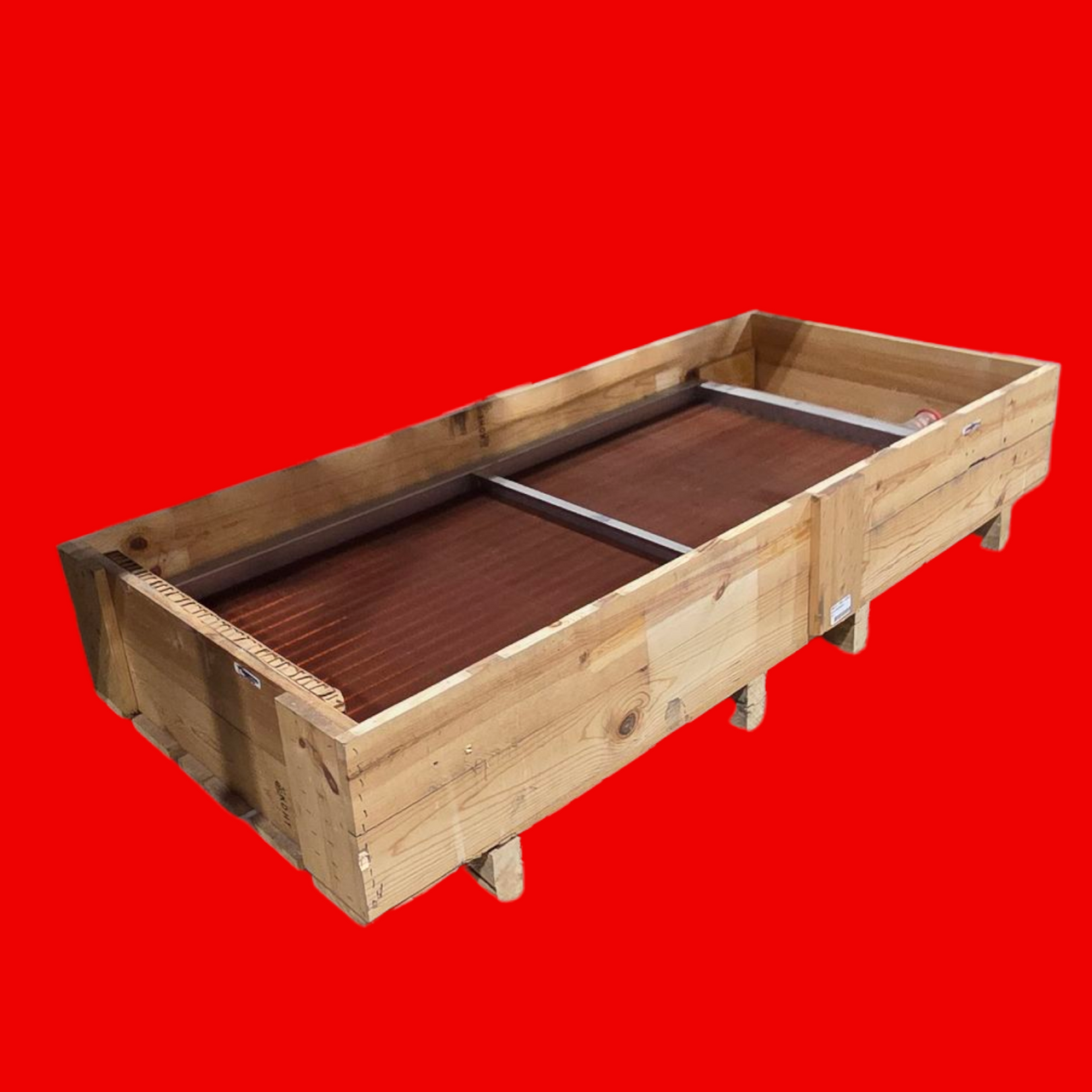 AFC-Holcroft 52814 Heat Exchanger Water Fin & Tube, Copper Tube, Fins & Head W/ S.S. Casing 