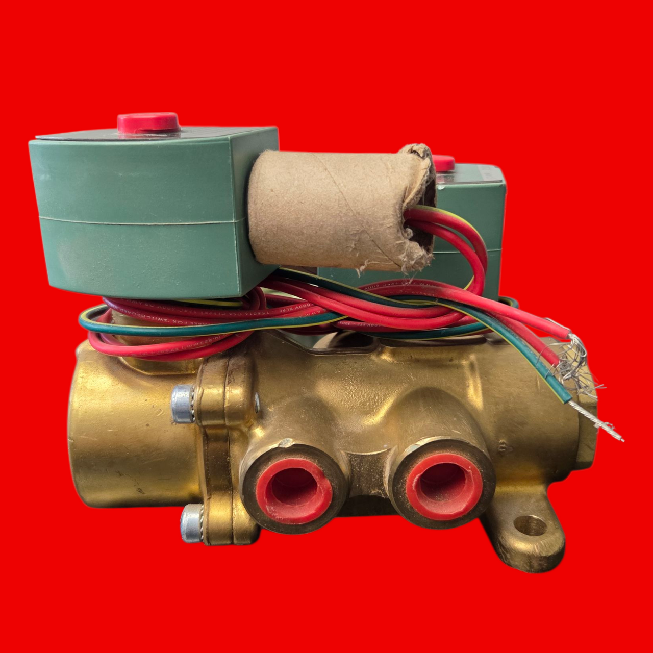 Asco 8344G050 4-Way 3/8" Dual Solenoid Valve, 120/60 VAC