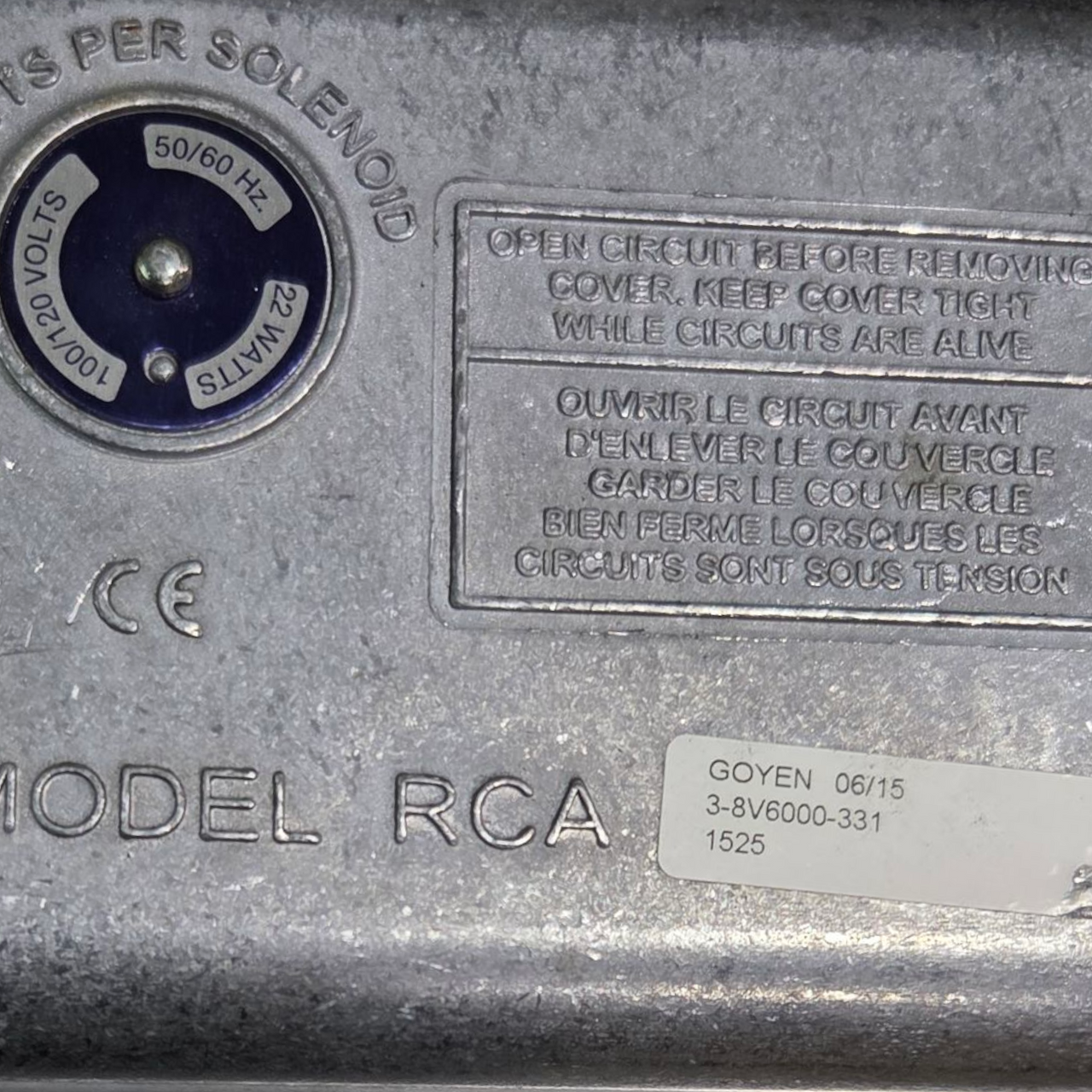 Goyen 3-8V6000-331 Watertight Type 4 Solenoid Enclosure with 6 Valves