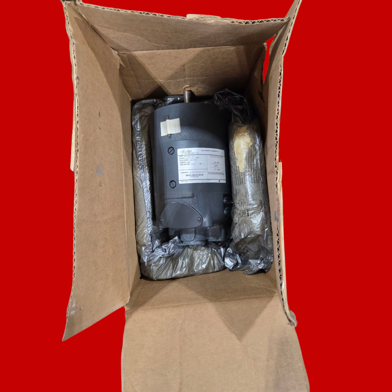 Excellon Technologies 5BC46AB1590C DC Tachometer Generator