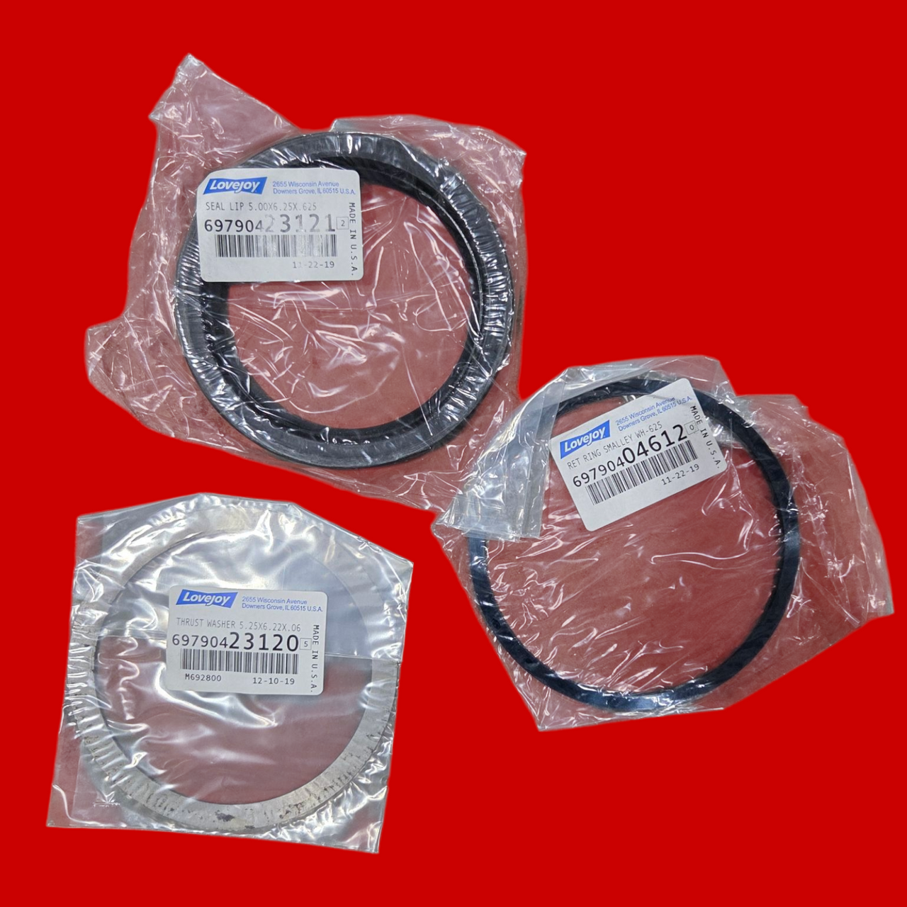 Lovejoy 697904231182 FMDMIS 3E Sleeve With Seal, Retaining Ring and Washer