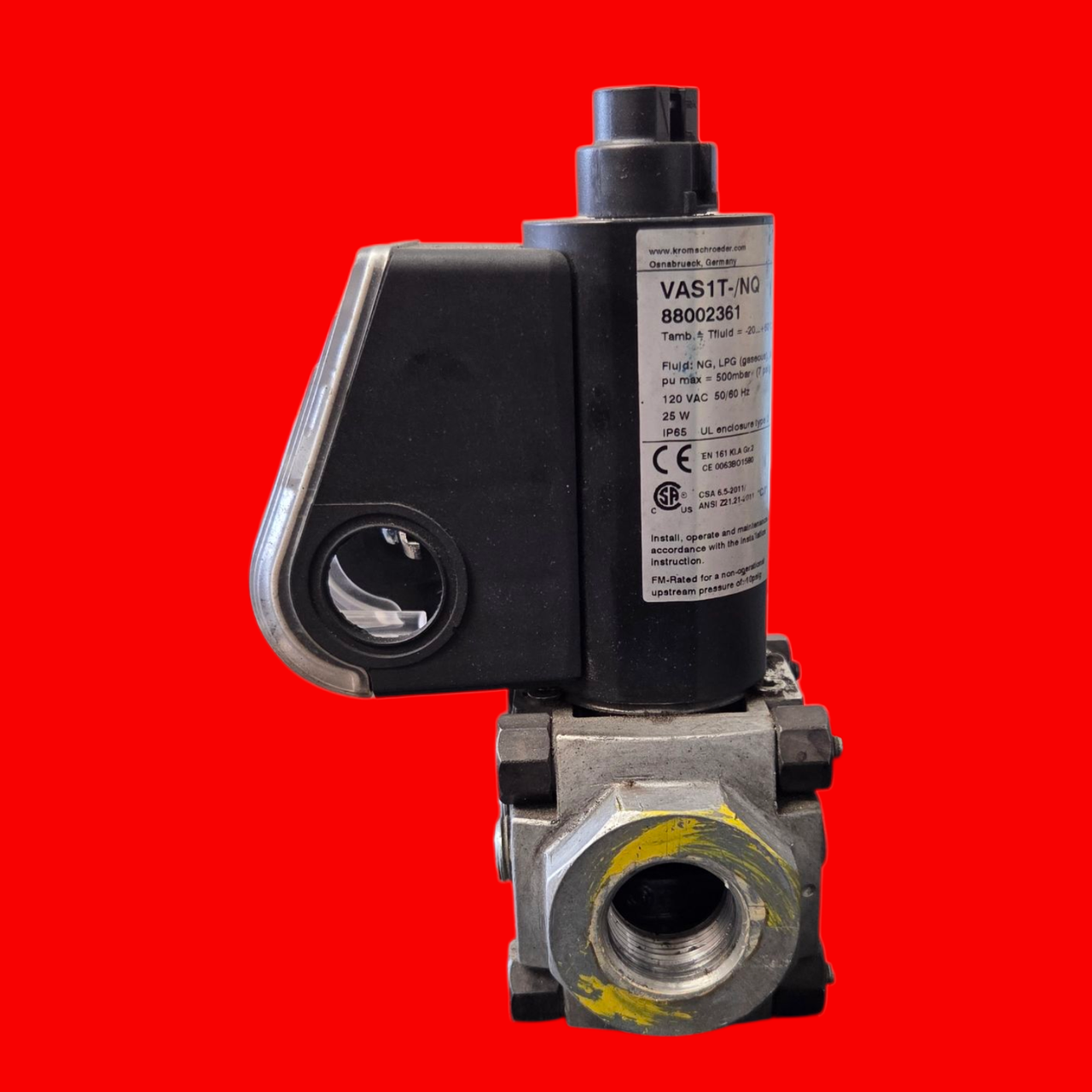 Kromschroder VAS1T/NQ Solenoid Valve, 88002361, 3/4" NPT