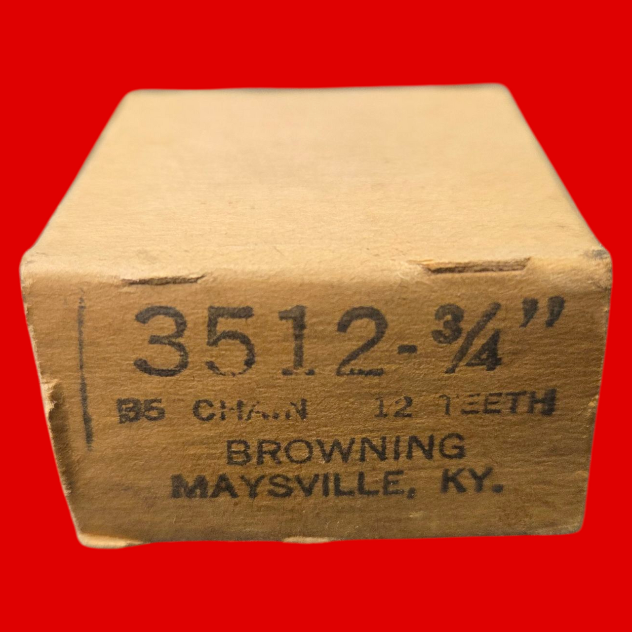 Browning 3512-3/4 Finished Bore Sprocket, Finished w/ Keyway, 0.7500 in Bore , 12 Teeth, Steel Material