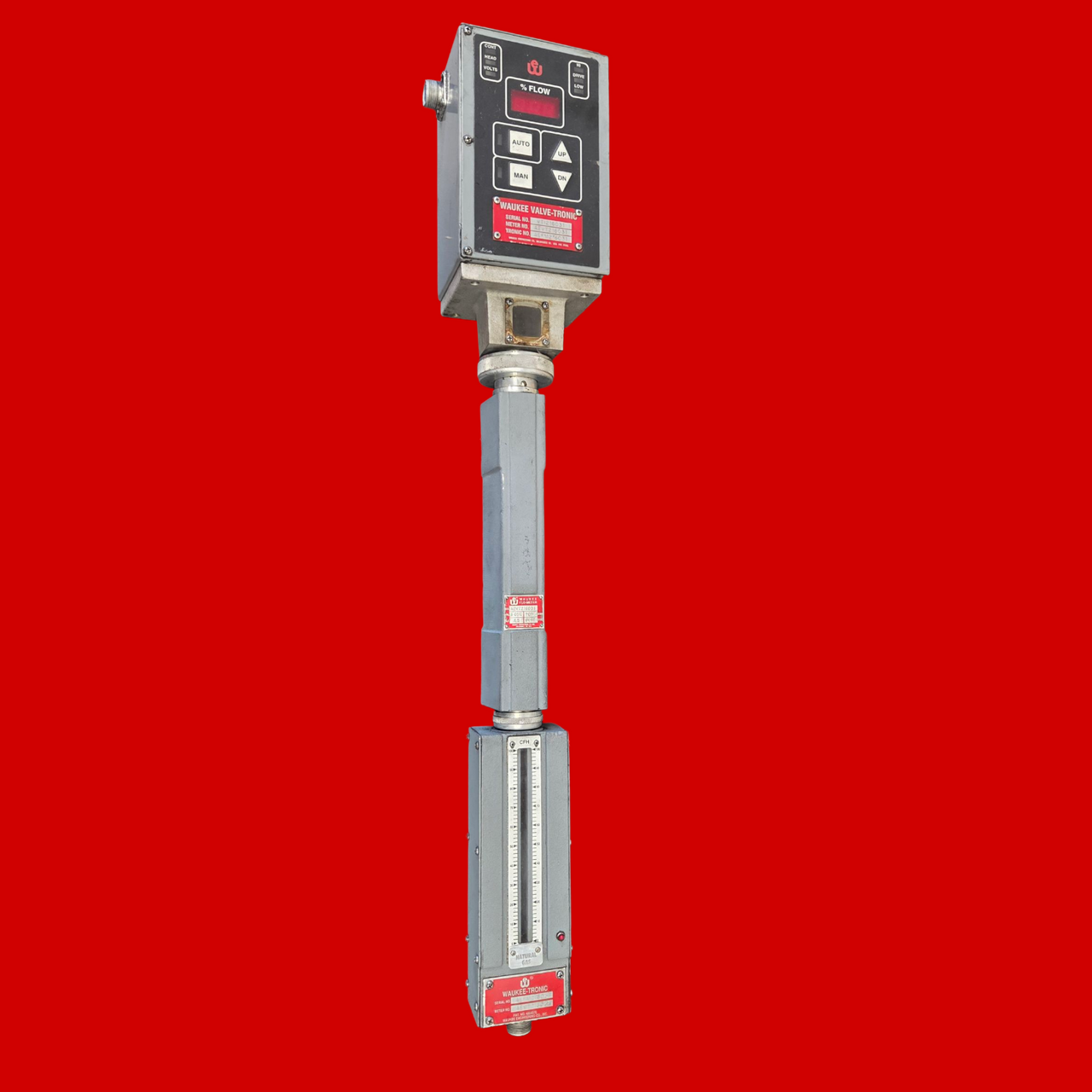 Waukee Valve-Tronic Electronic CFH 0-500 Endothermic Gas Flow Meter, MPX-9VT