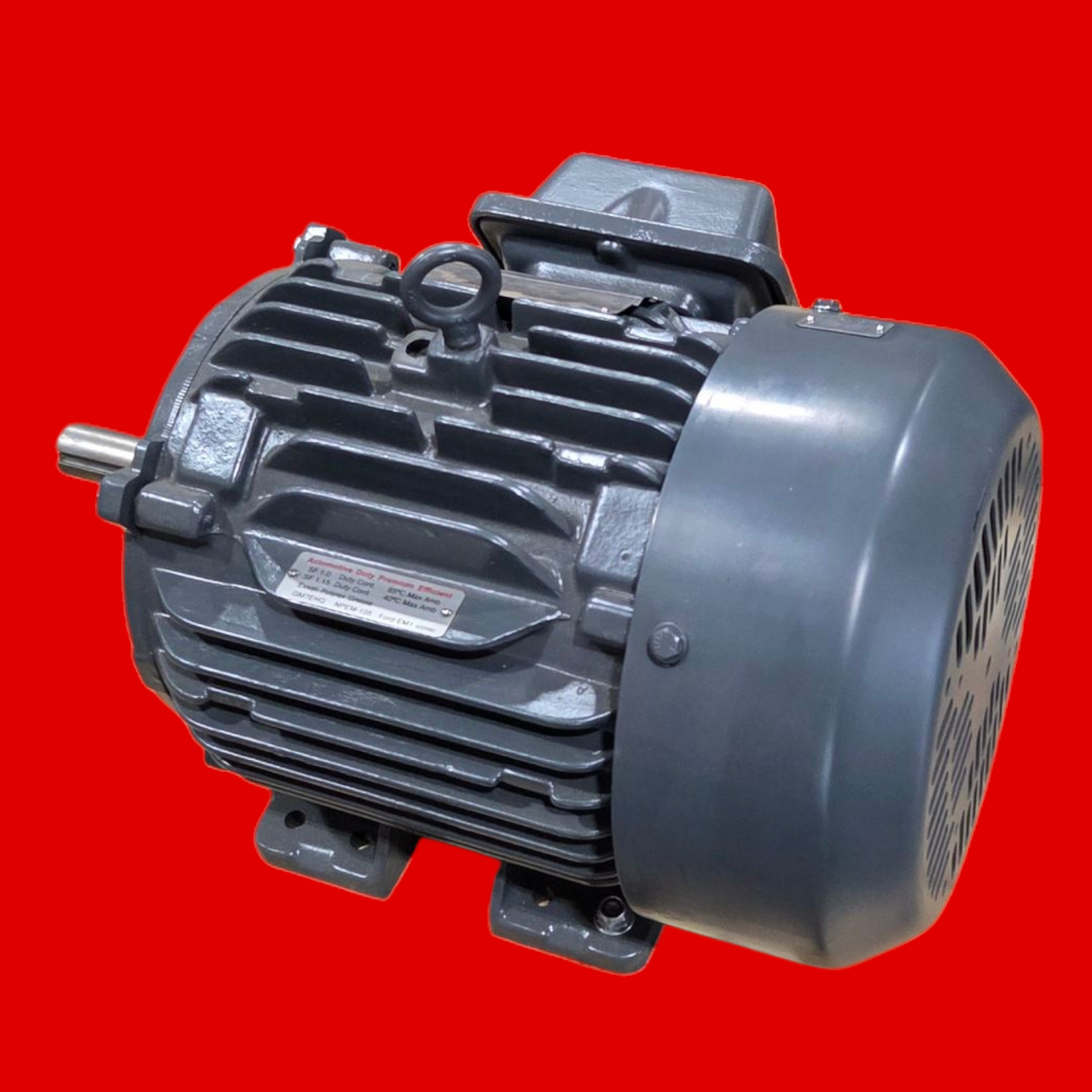 US Motors NIDEC A5P1C Automotive Duty Motor - 5 hp, 3600 rpm, 3 ph, 460 V, 213 Frame, TEFC (Totally Enclosed Fan Cooled) Enclosure, 60 Hz, 3535 rpm Base, Horizontal / Foot Mount, Continuous Duty