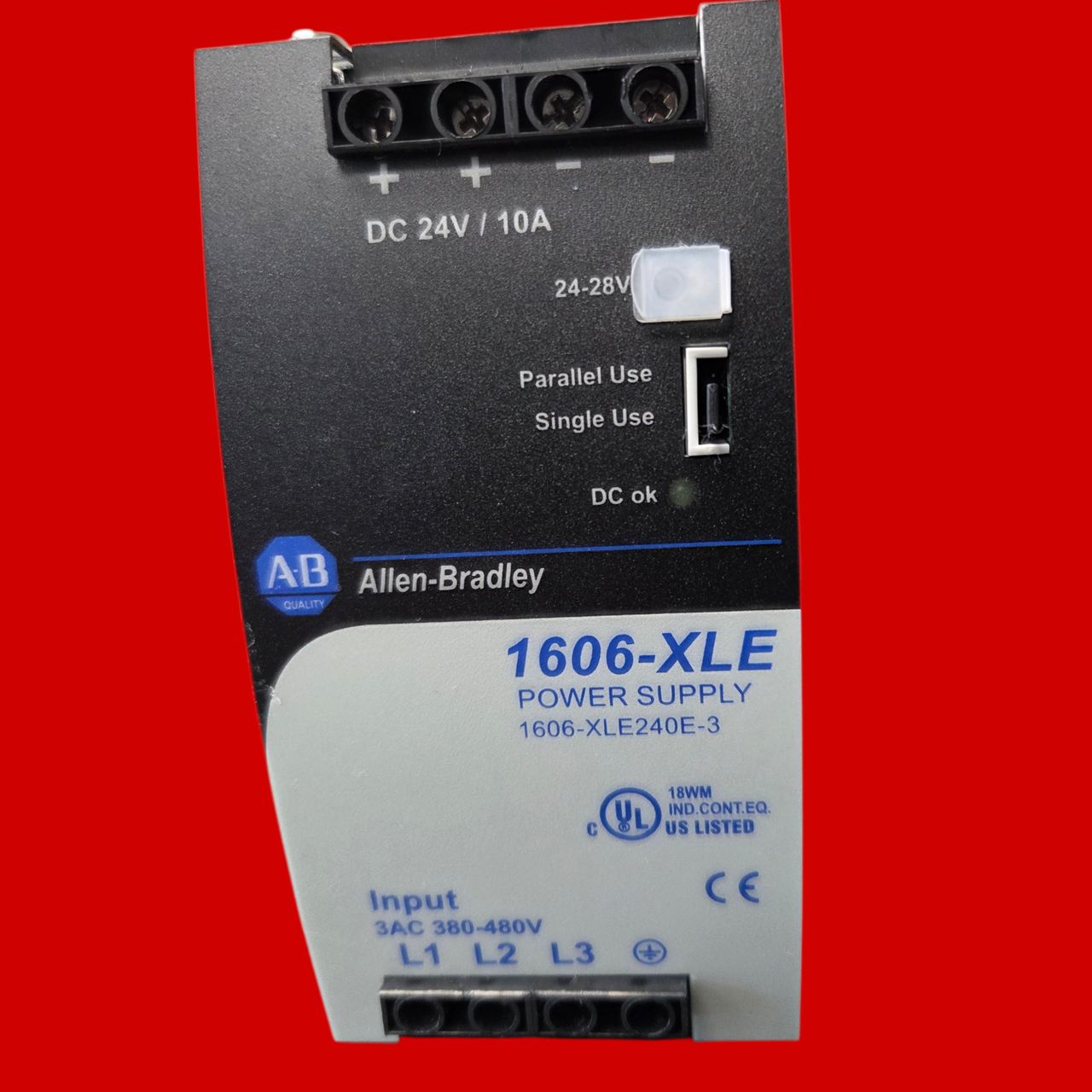 Allen Bradley Three-Phase Power Supply, 24V, 10 A, 240 W, 1606-XLE240E-3, Ser. A