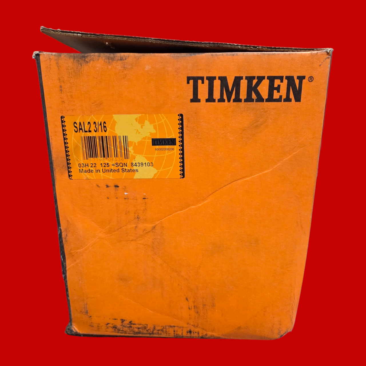 Timken SAL2 3/16 Pillow Block Ball Bearing Unit - 2-Bolt Base, 2-3/16 in Bore, Cast Iron Material, Standard Duty, Expansion Bearing (Floating)