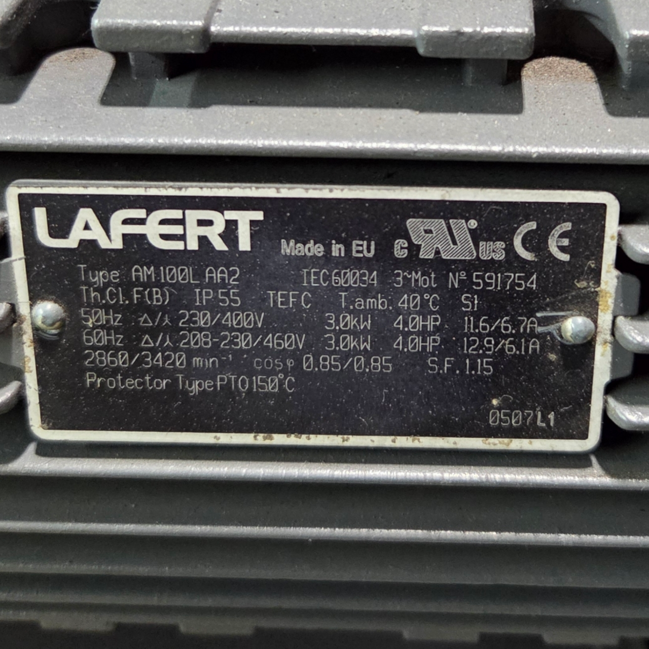 FPZ SCL K06-MS-4-3 NP, 4 HP, 3 kW Regenerative Blower