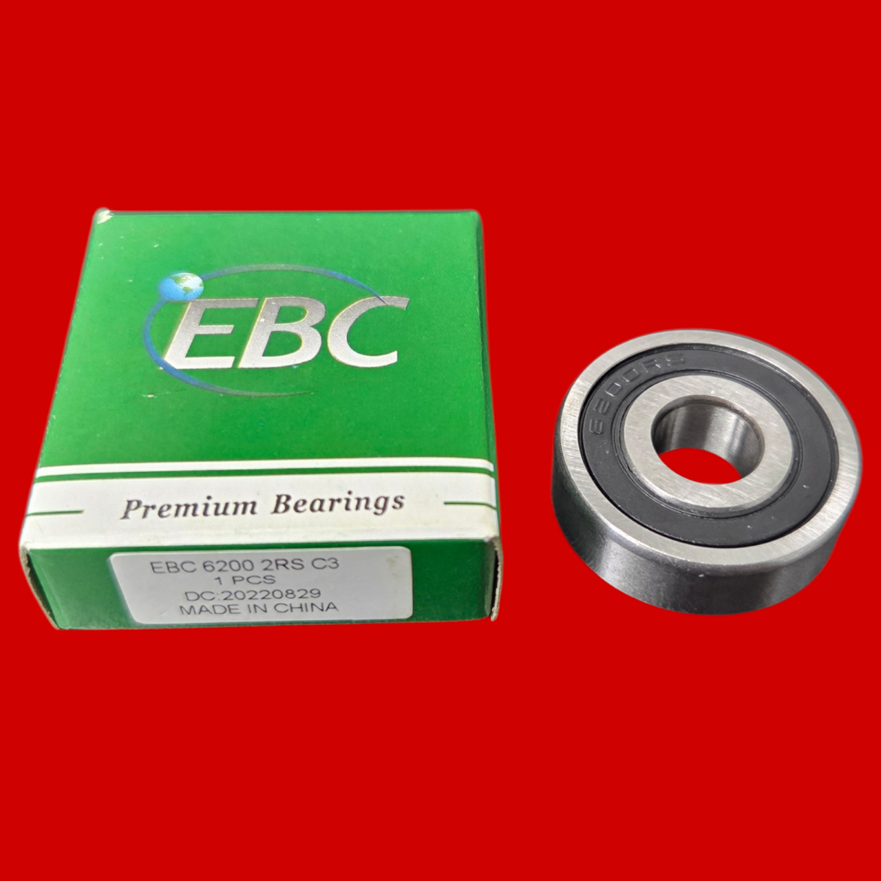 EBC 6200 2RS C3 Single Row Deep Groove Ball Bearing, 10mm Bore