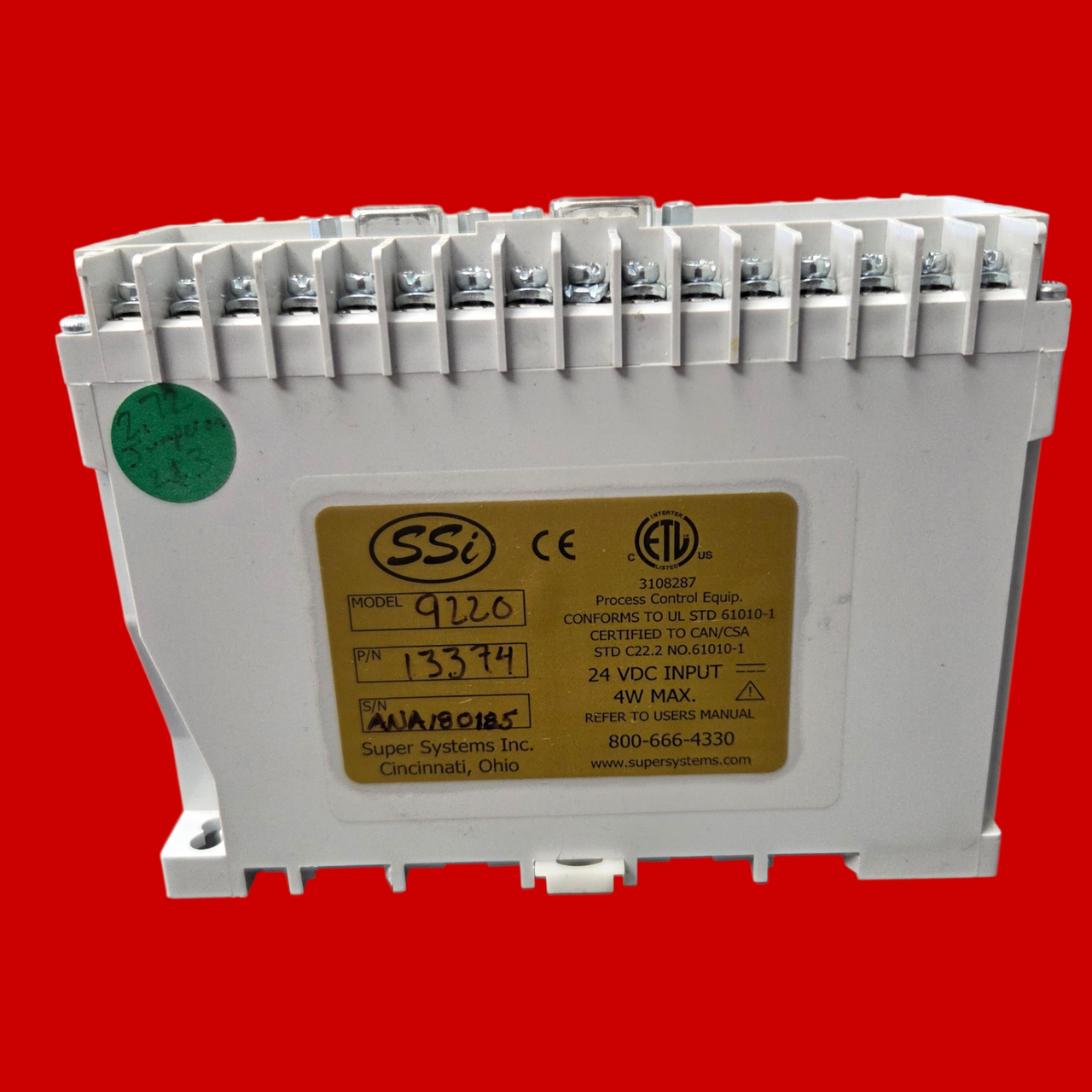 SSI Super Systems 9220 Vacuum Furnace Controller, 13374