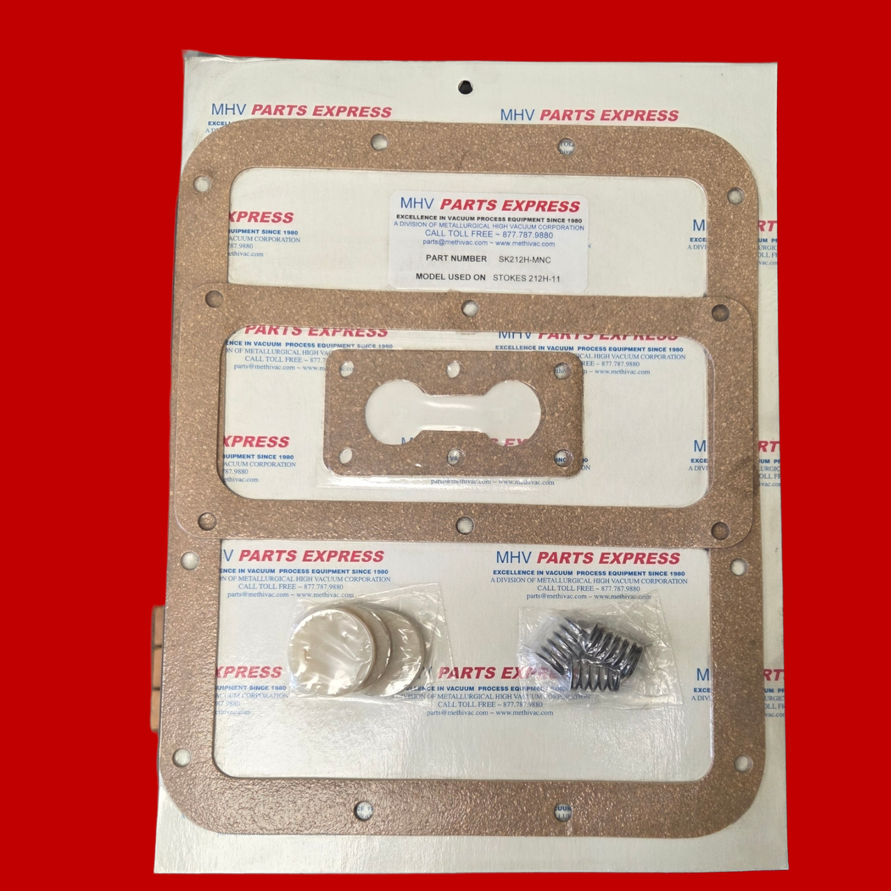 Stokes Microvac 212H-11 Minor Rebuild Kit