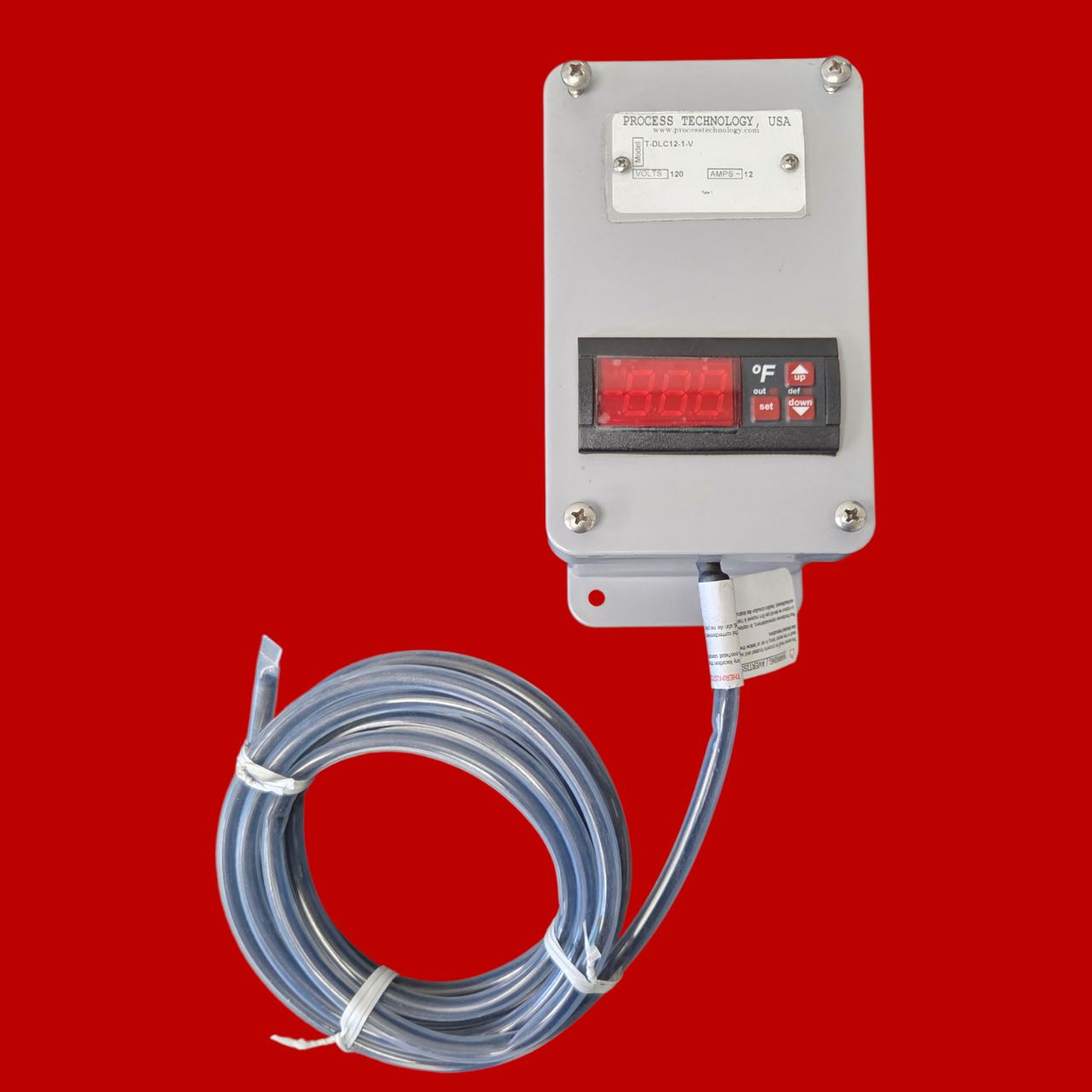 Process Technologies T-DLC12-1-V DSL Series, Digital Thermostat, 120vac