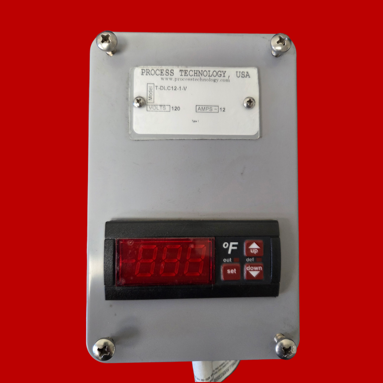 Process Technologies T-DLC12-1-V DSL Series, Digital Thermostat, 120vac