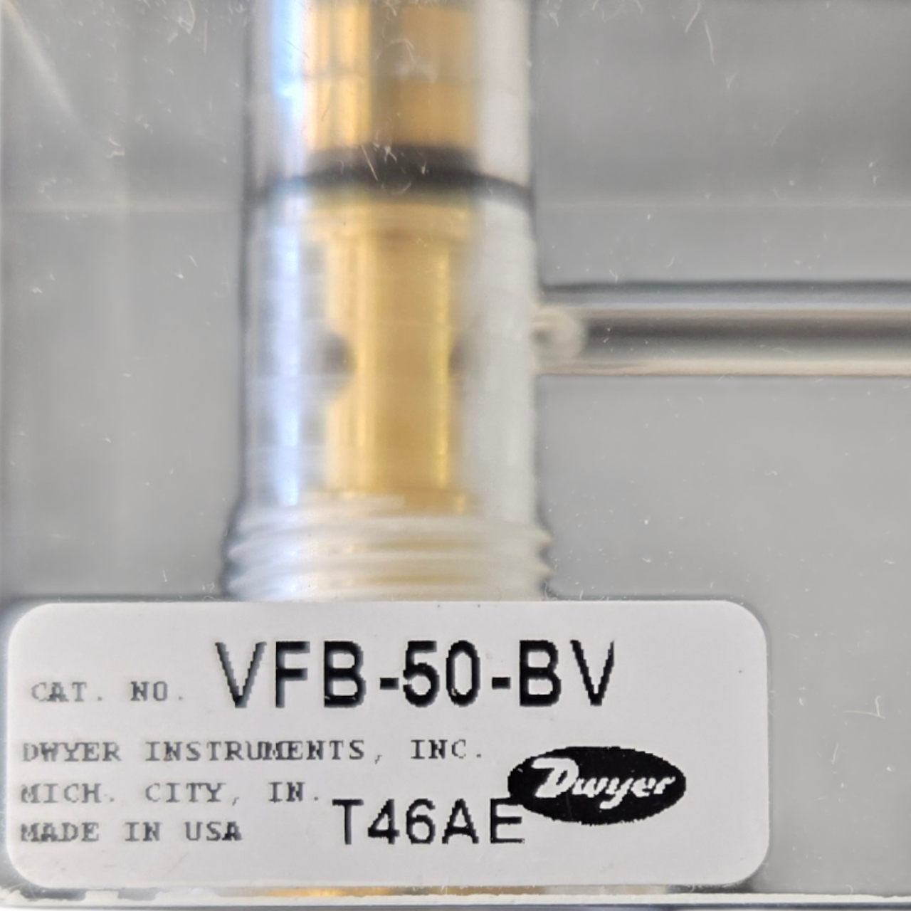 Dwyer VFB-50-BV Visi-Float Flowmeter, 0.3-3 SCFH Air