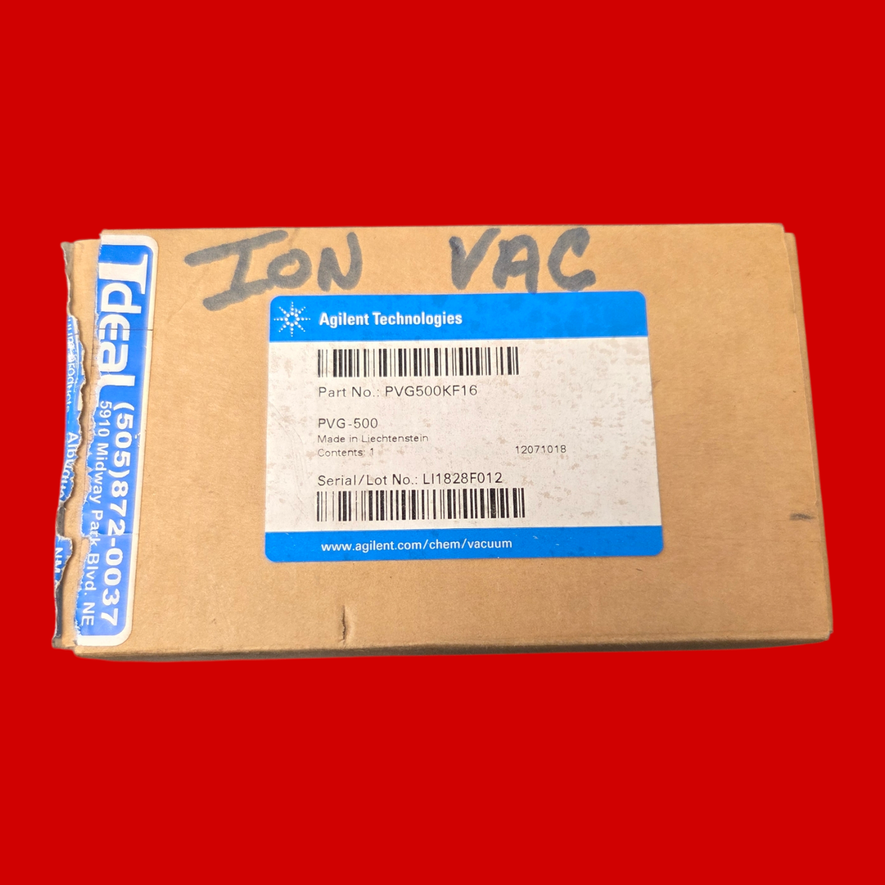 Agilent Technologies PVG500KF16 PVG-500 Pirani Gauge, Tungsten Filaments, NW 16KF
