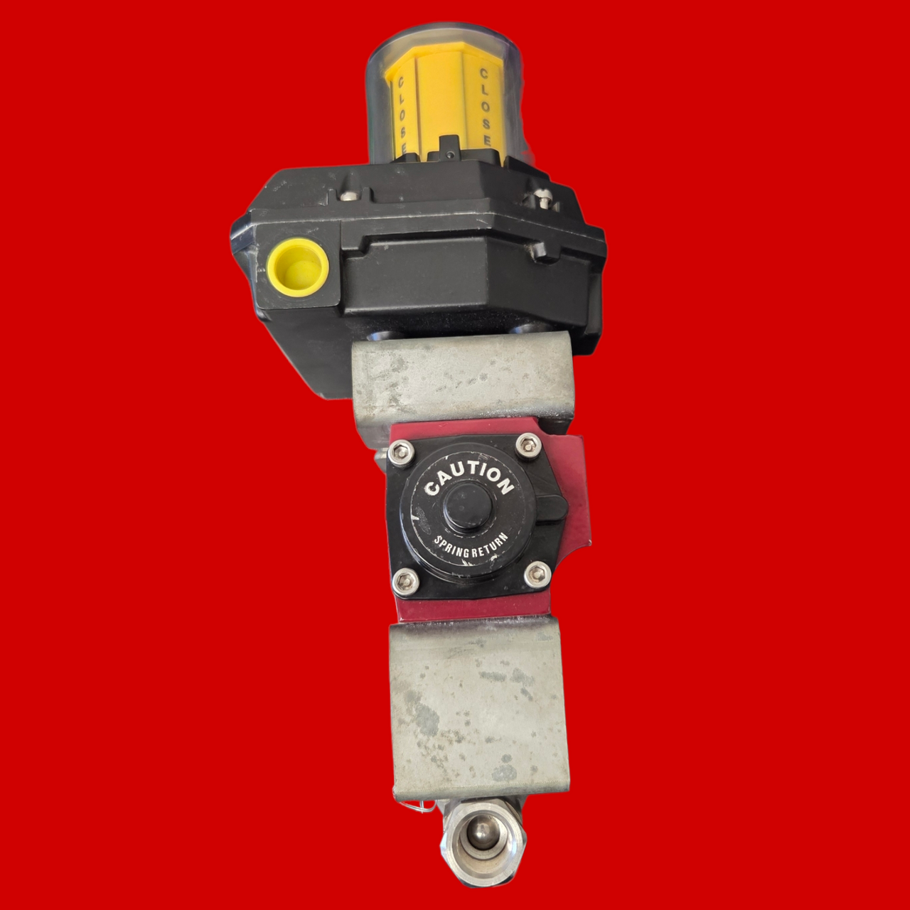 Watts PA 180-M3 Pneumatic Valve Actuator with Moniteur Devices Watchman FMYB-1120 Valve Position Transmitter