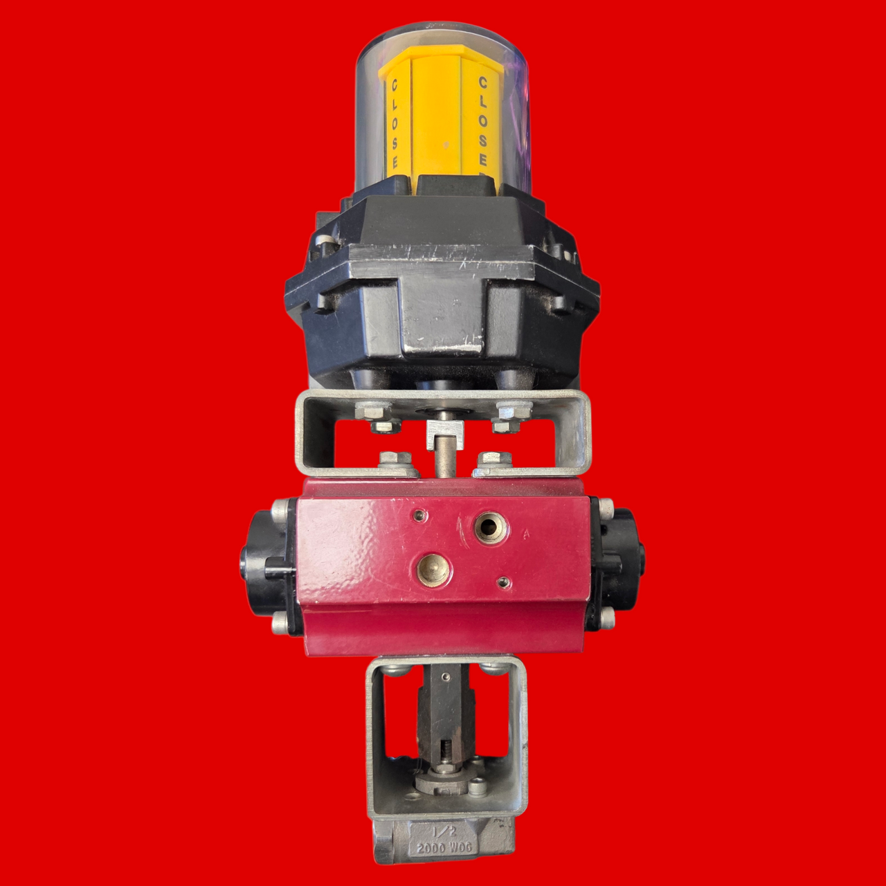 Watts PA 180-M3 Pneumatic Valve Actuator with Moniteur Devices Watchman FMYB-1120 Valve Position Transmitter