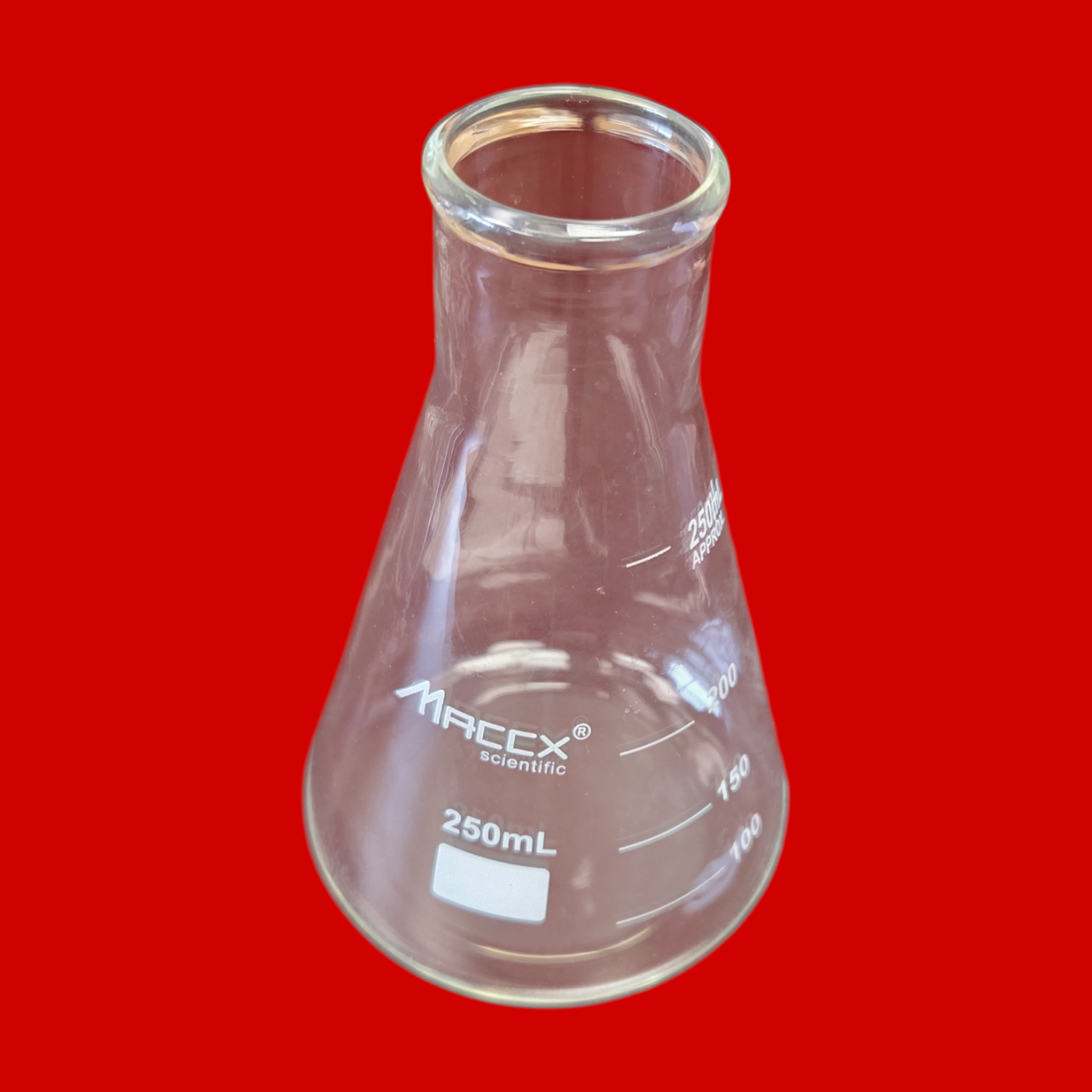 Maccx Scientific 8.5oz (250mL) Erlenmeyer Flask, Pack of 4