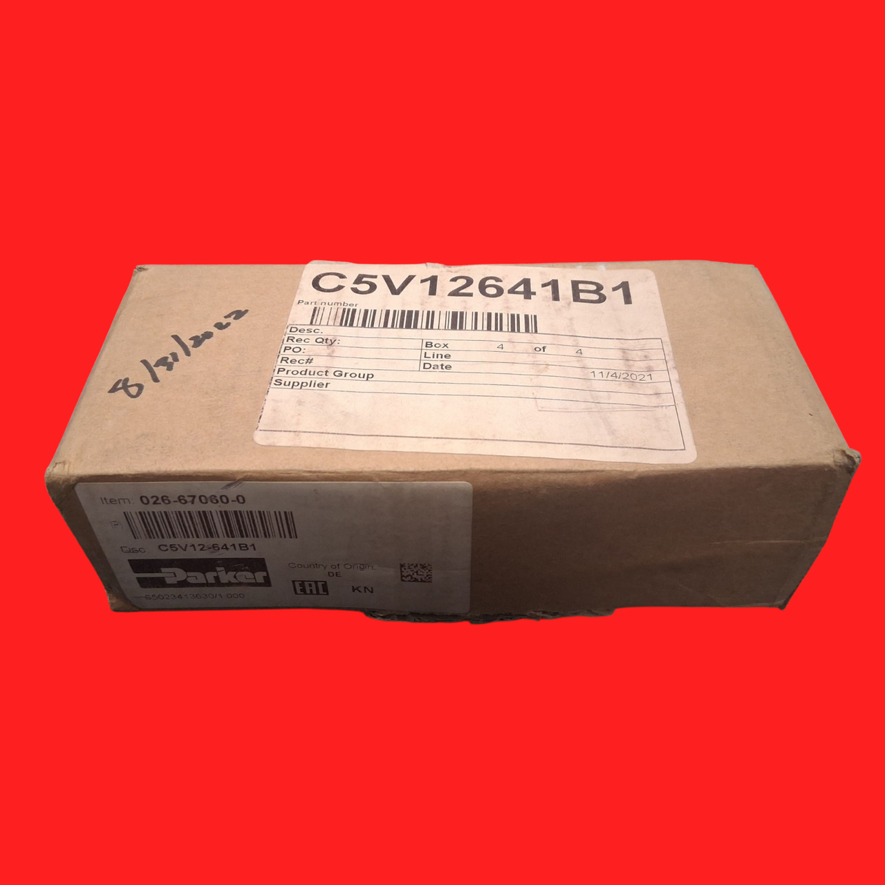 Parker 026-67060-0, CV12-641B1 Direct Check Valve, SAE Flange - Series C5V