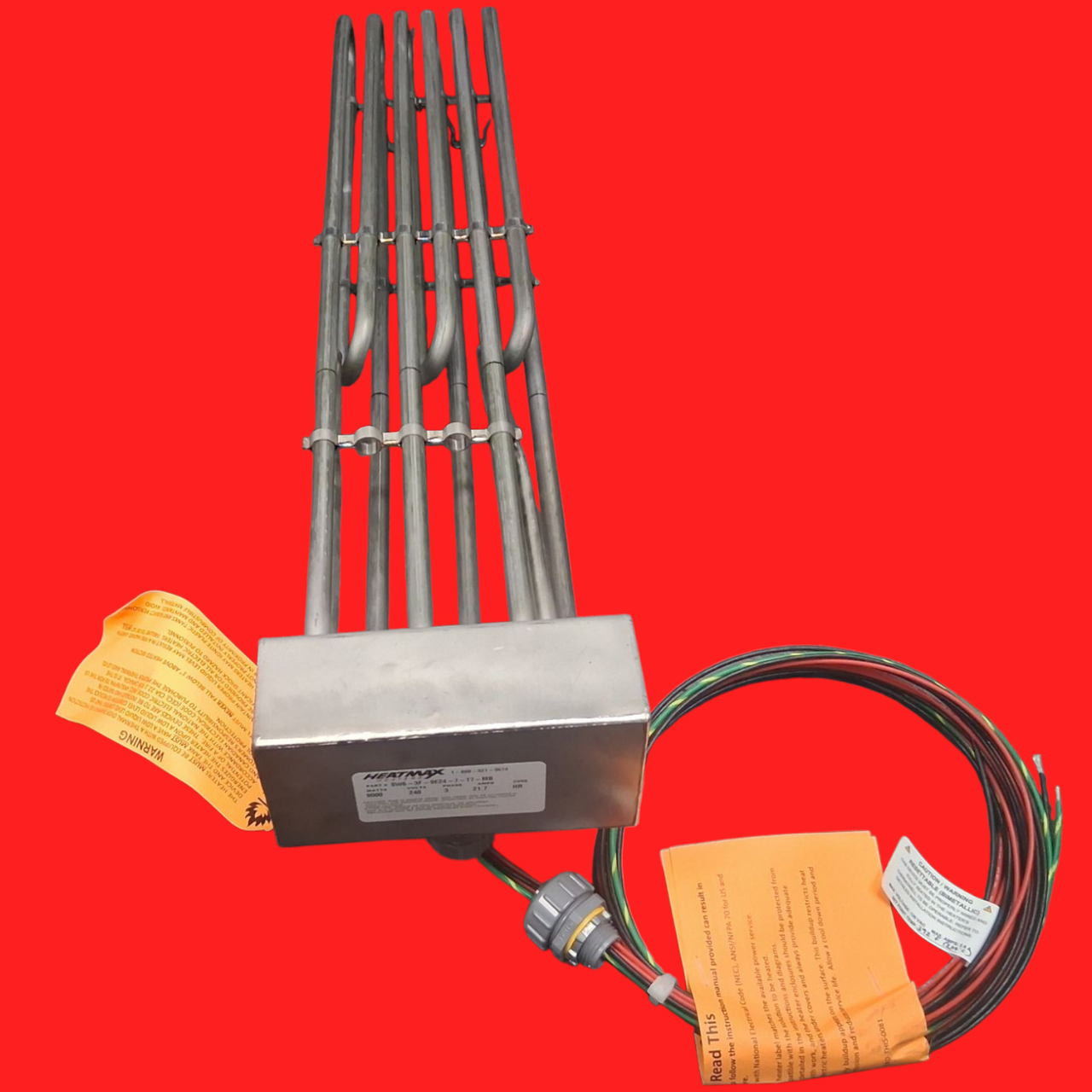 Heatmax Heaters SW6-3F-9E24-7-T7-MB Metal Over The Side Immersion Heater