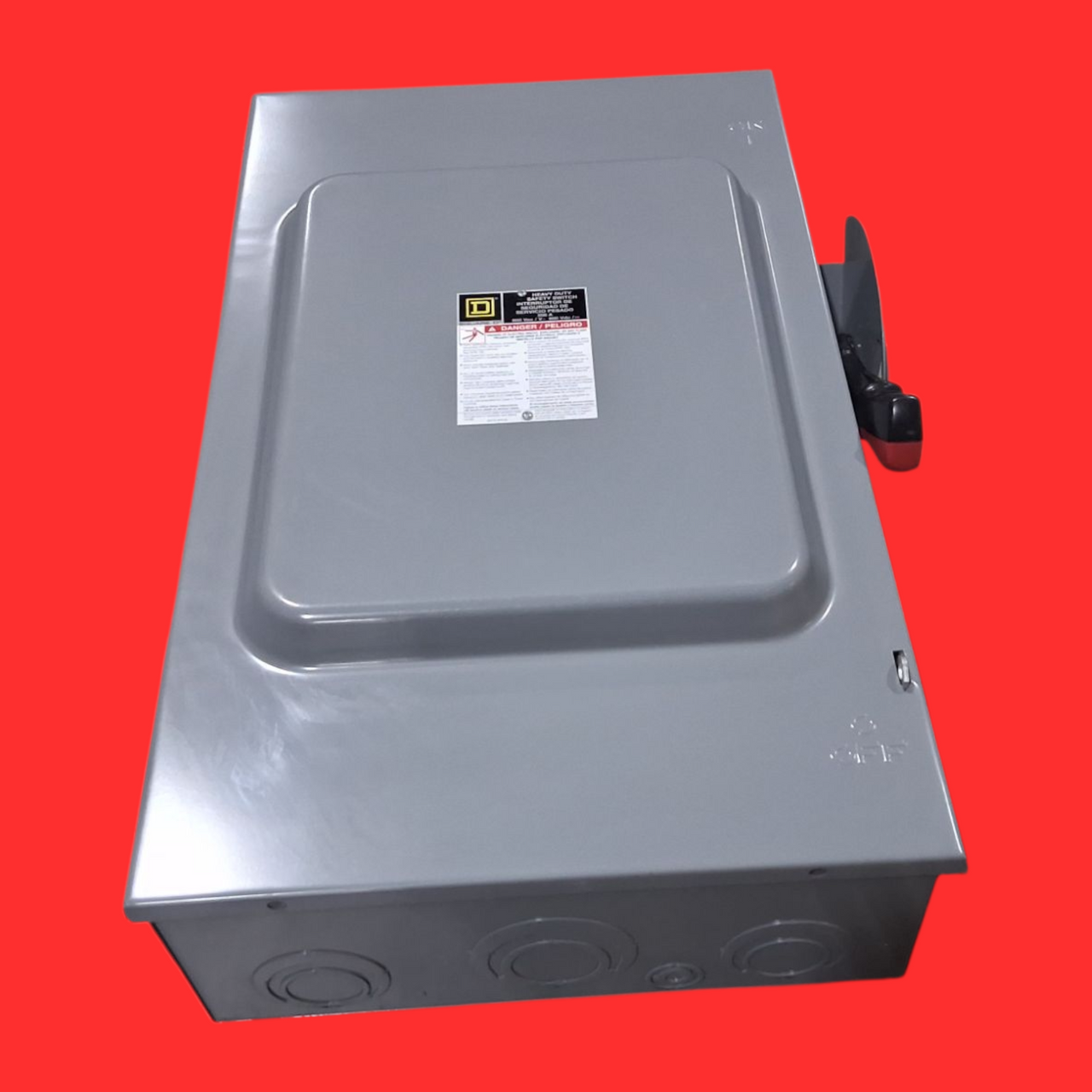 Square D H364 Heavy Duty, Fusible Safety Switch 200Amp, 600VAC/DC, 3-Pole