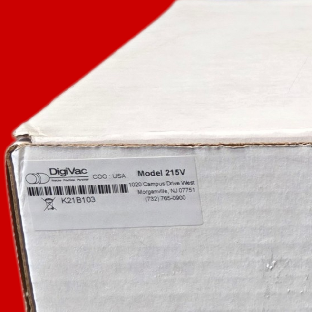 DigiVac Model 215V,  Vacuum Process Gauge, .001 Torr to 6 Torr Accuracy