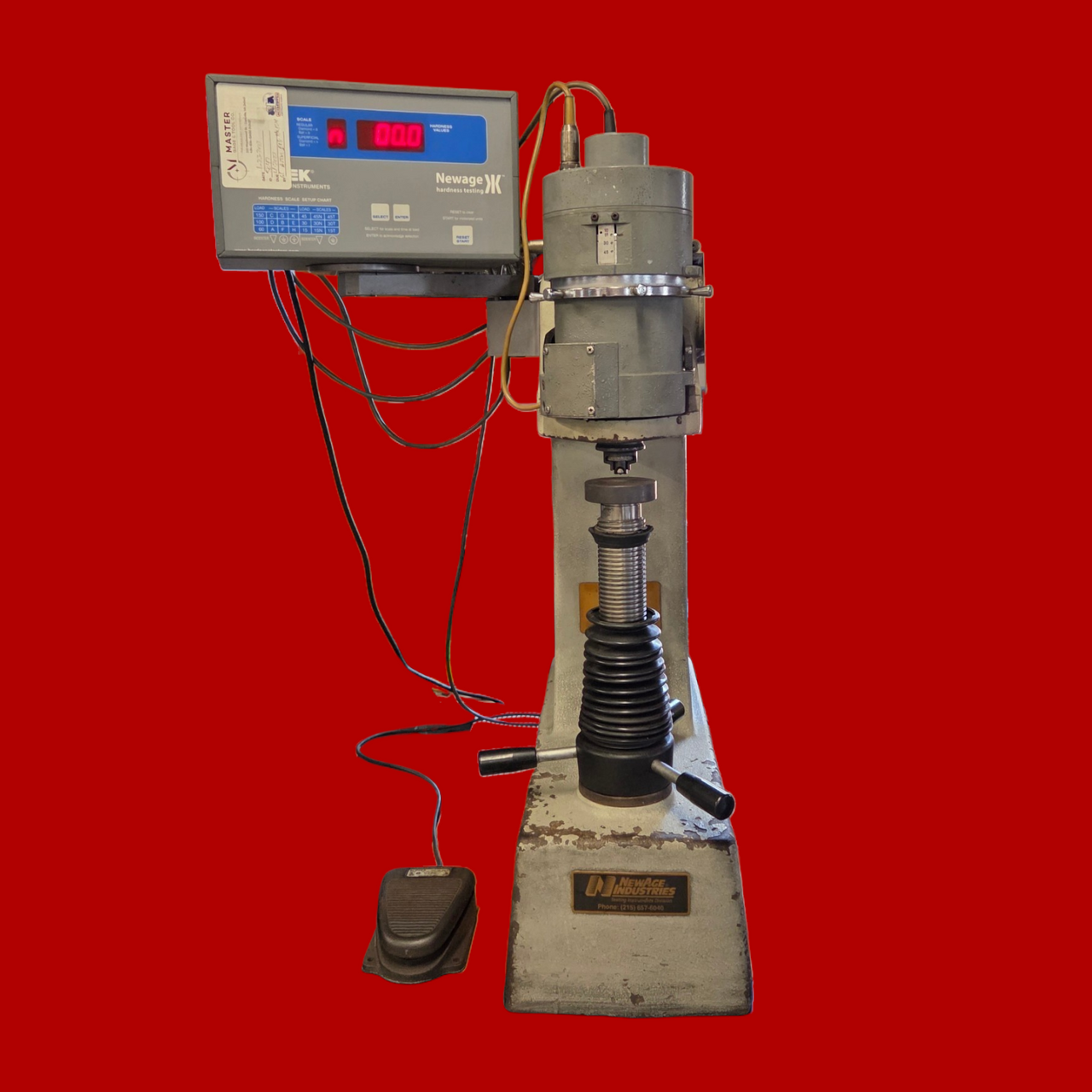 NewAge Versitron Rockwell Hardness Testing System with AMETEK AT-130RDB Configuration
