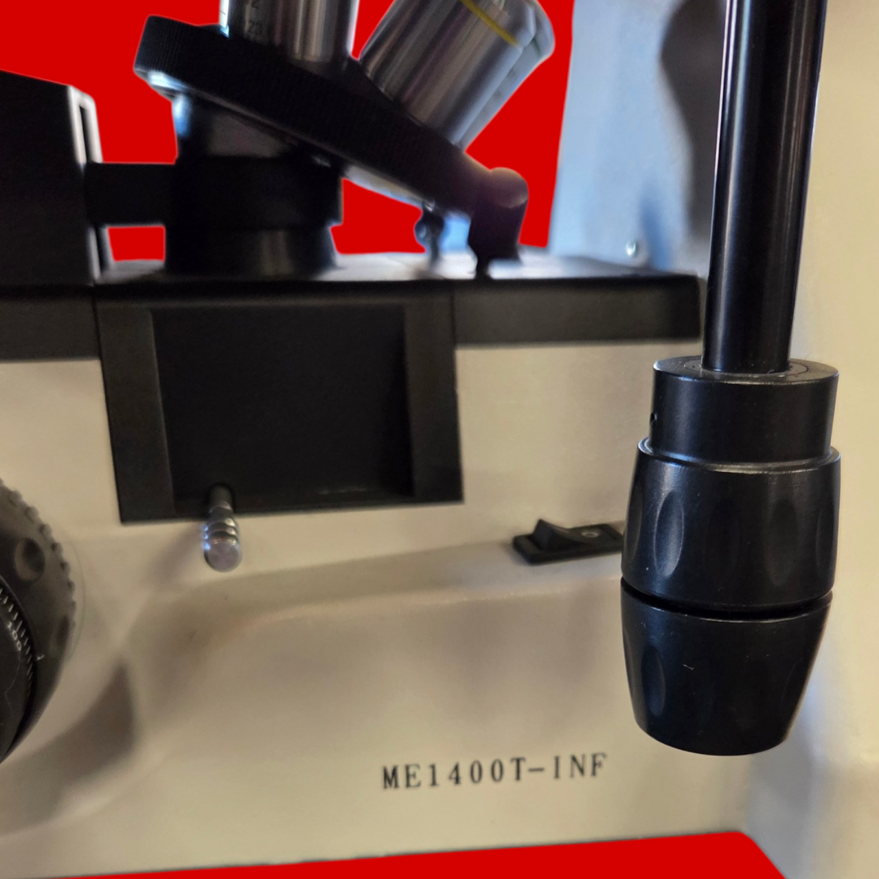 AmScope ME1400 Series Inverted Plan Optics Infinity-Corrected Polarizing Metallurgical Trinocular Compound Microscope 50X-500X Magnification with w/ 10MP USB 2.0 C-mount Camera, ME1400T-INF-10M