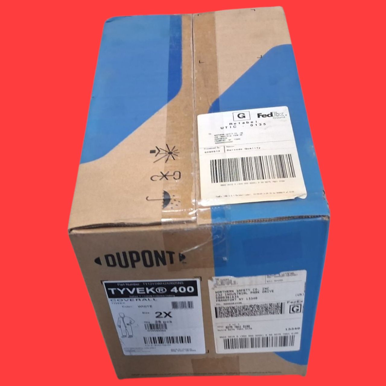 DUPONT TY121SWH2X0025NS Tyvek 400 Coveralls Box of 25