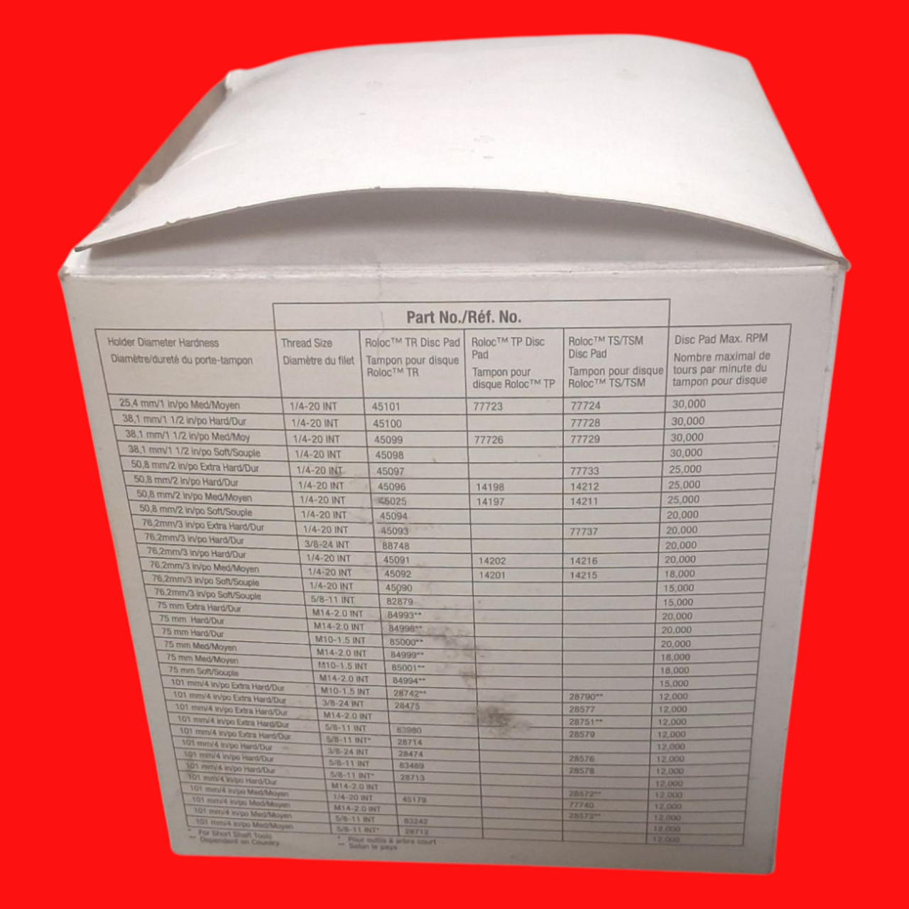  3M 89704 Roloc Fibre Disc 787C, 120+, TR, 2 in, Die R200P Box of 50