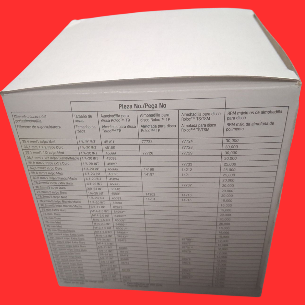 3M 89699 Roloc Fibre Disc 787C, 80+, TR, 2 in, Die R200P, Box of 50