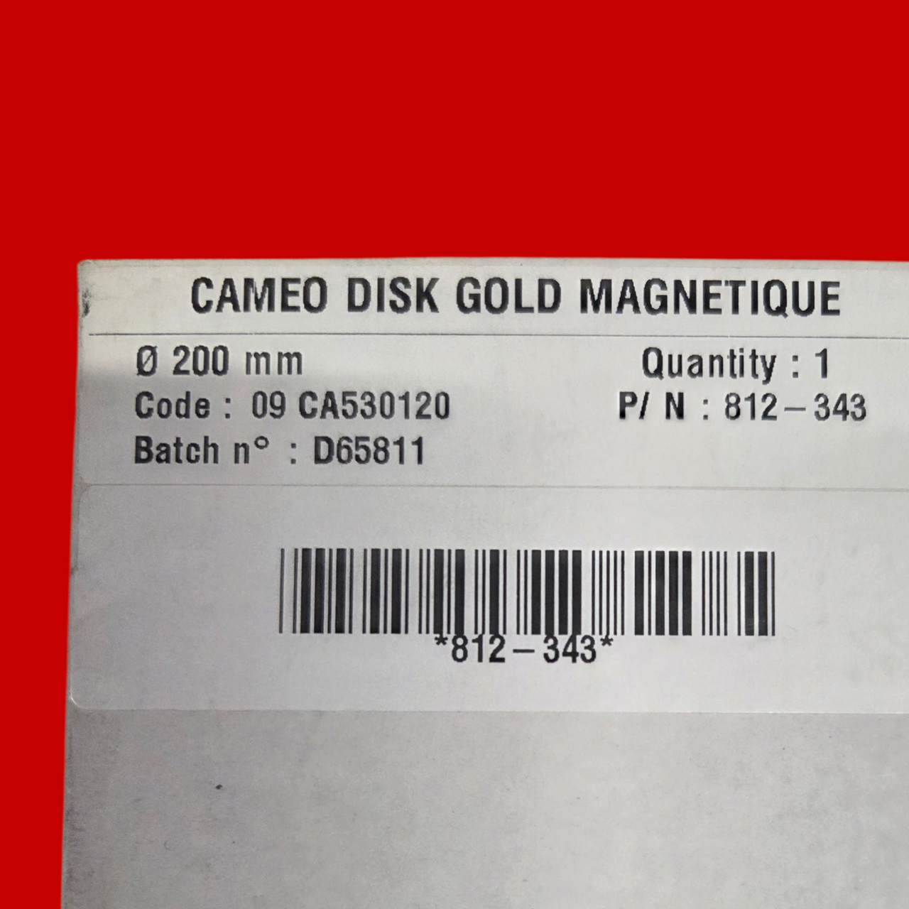 LECO 812-343 Cameo Disk Platinum GOLD for Pre-Polishing Soft Alloys and Non-Ferrous Metals, 200MM