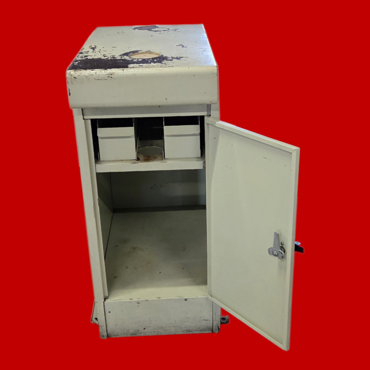 Hardness Tester Stand with Lockable Bottom Storage Space, 34"H X 27-1/2"D X 15"W