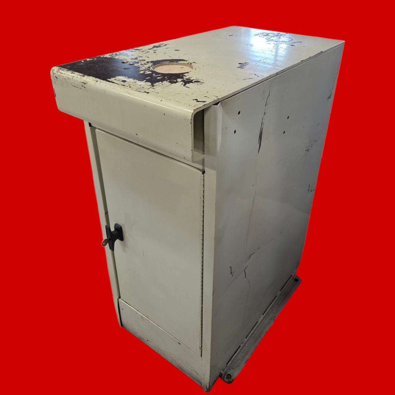 Hardness Tester Stand with Lockable Bottom Storage Space, 34"H X 27-1/2"D X 15"W