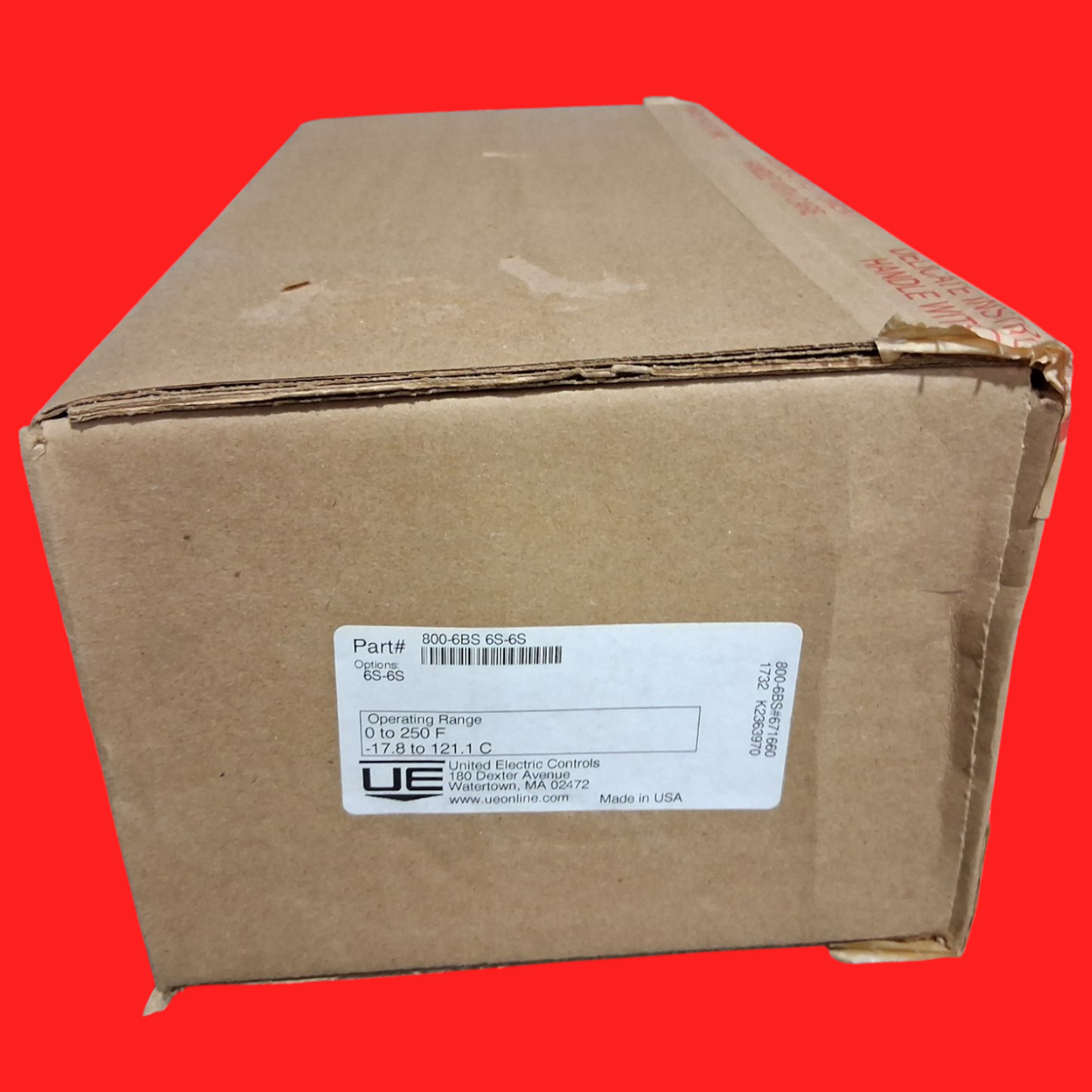 United Electric Controls 800-6BS 800 Series Indicating Temperature Switch