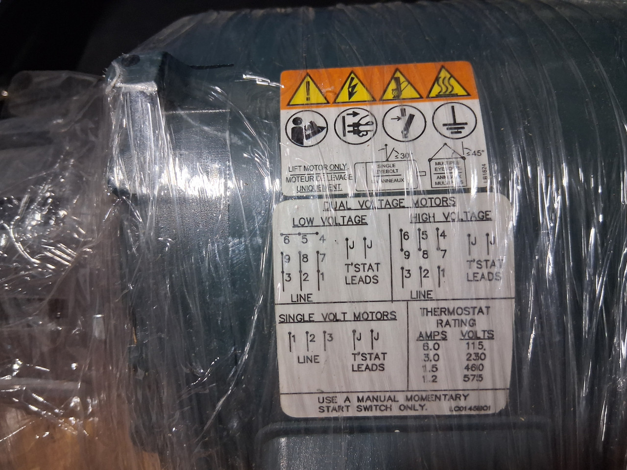 Baldor Reliance IDVSNM3538 .5HP, 1775RPM, 3PH, 60HZ, 56C, 3514M, TENV, F1 Inverter Drive Motor