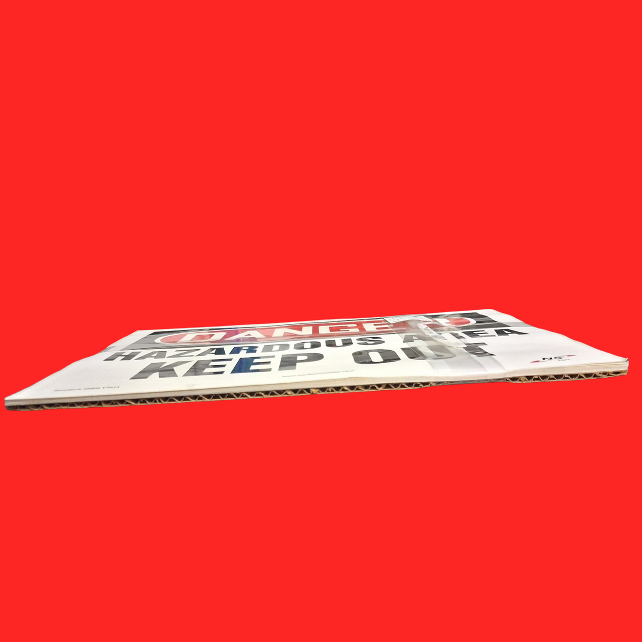 Northern Safety 29805 V1014 Danger Hazardous Area Keep Out Safety Sign 10"x14", Adhesive Vinyl, Pack of 13
