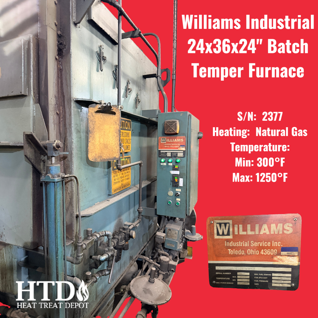 Williams Industrial 24x36x24 Temper - Gas Fired - 300 - 1250F