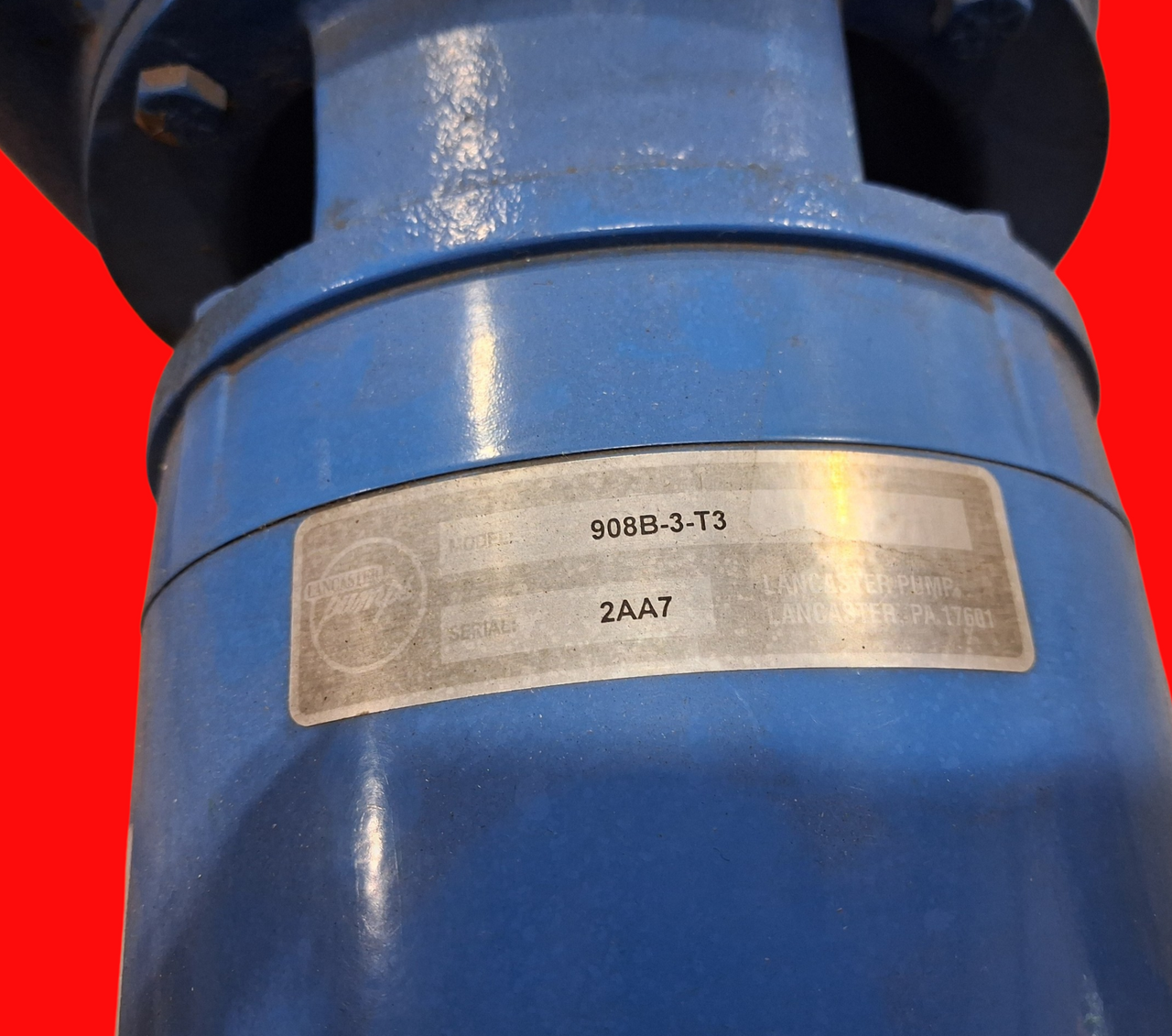 Lancaster Pumps M-900 Series 3 HP Centrifugal Pump 3-908B-3-T3